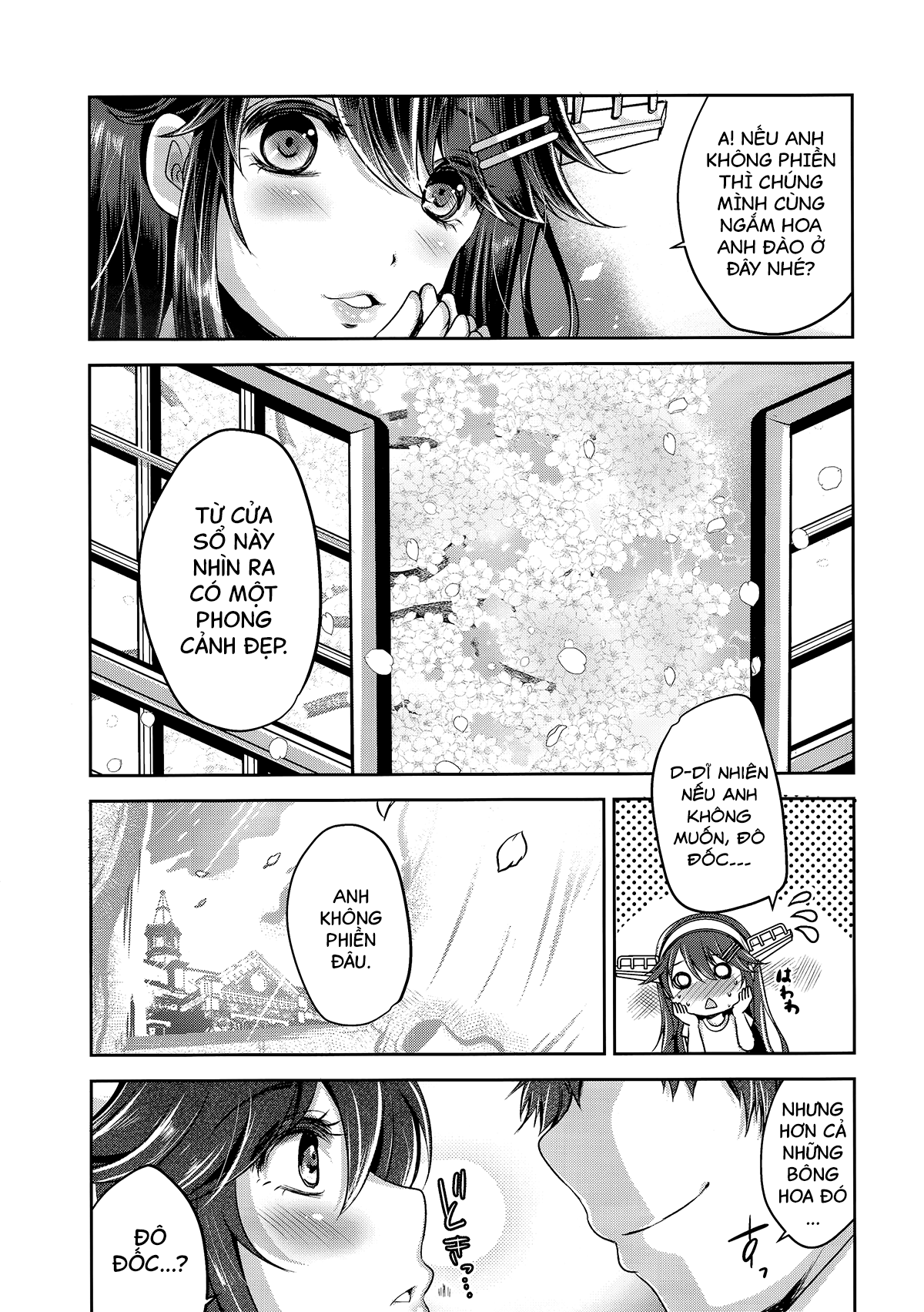 Đọc truyện hentai Chinjufu no sakura to T-shirt no Haruna - Oneshot