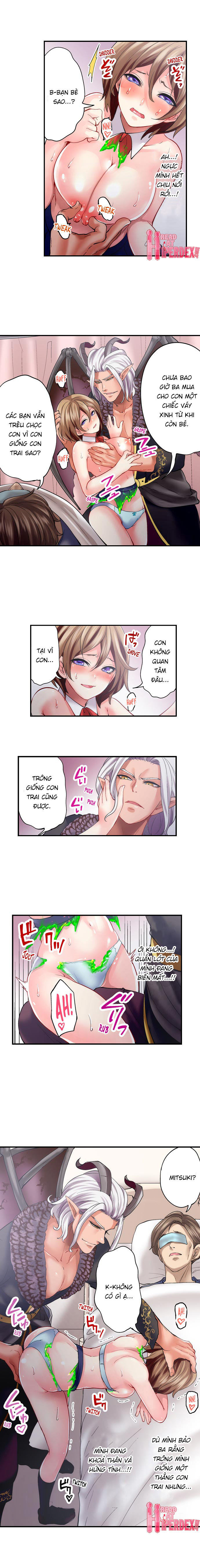 Đọc truyện hentai Hợp đồng của quỷ Satan - Chapter 11: Đụ nhau trước mặt ba