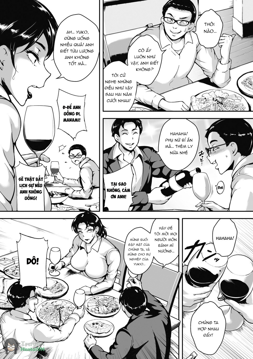 Đọc truyện hentai Akaneiro ni Modaeru Hitozuma - Wife Writhing in Madder - Oneshot