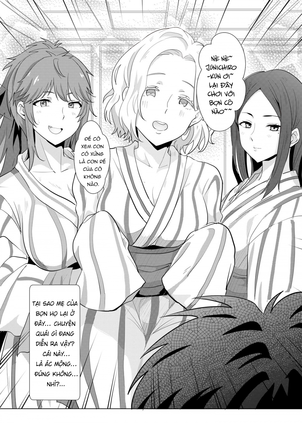 Đọc truyện hentai Tận hưởng suối nước nóng cùng mẹ Tomo và bạn bè cô ấy - Oneshot milf vó tu