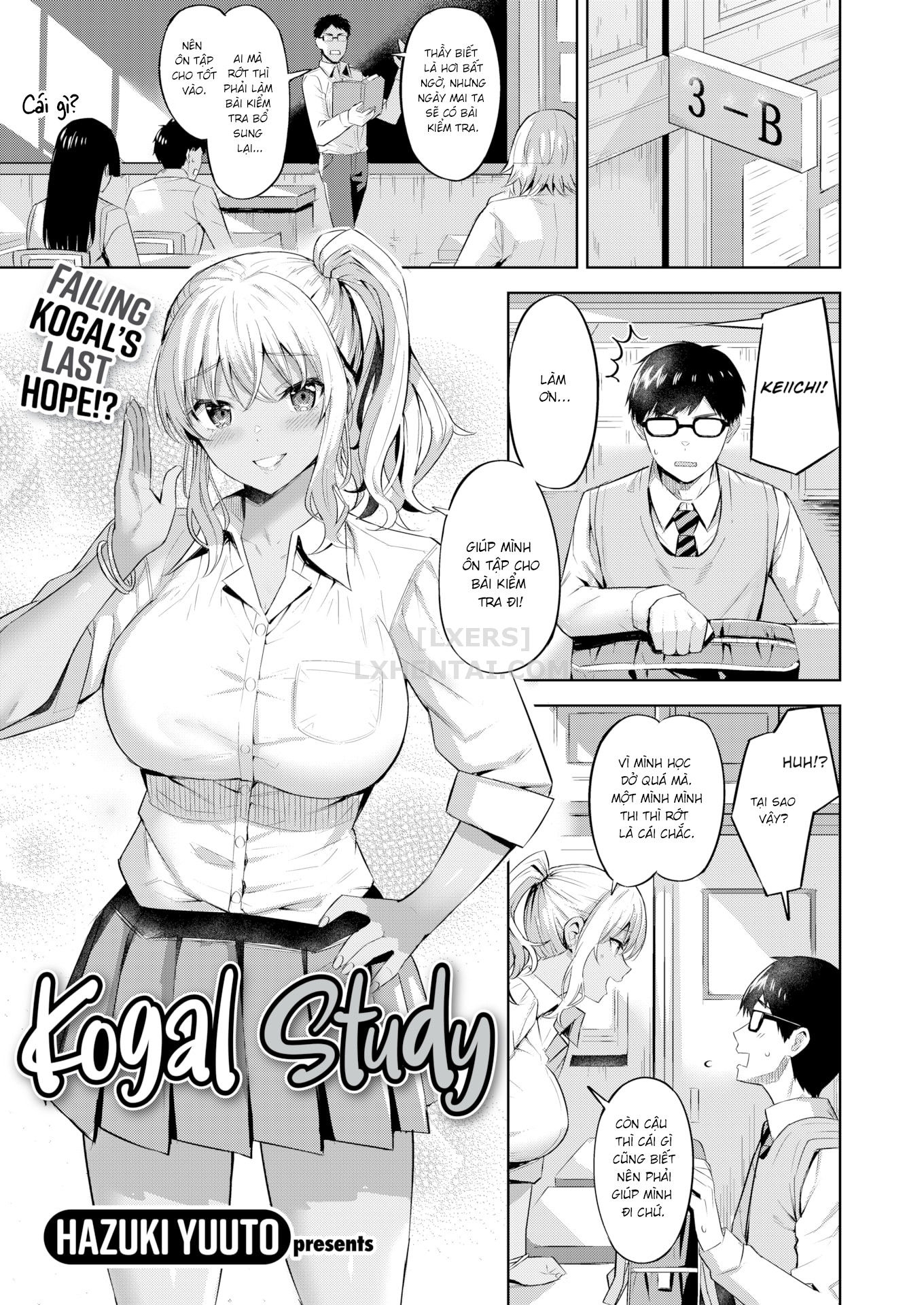Đọc truyện hentai Kogal Study - Oneshot