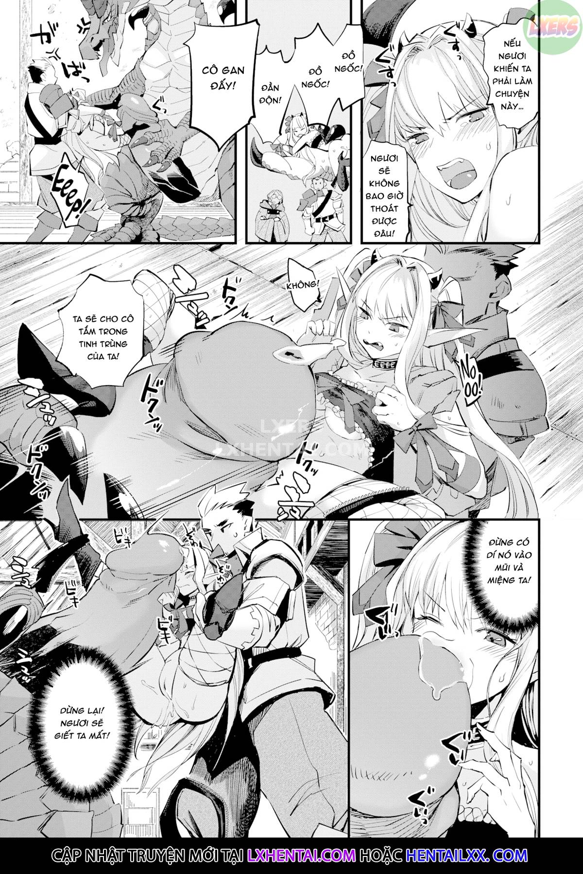 Đọc truyện hentai Con gái của Quỷ vương thật tham lam - Oneshot