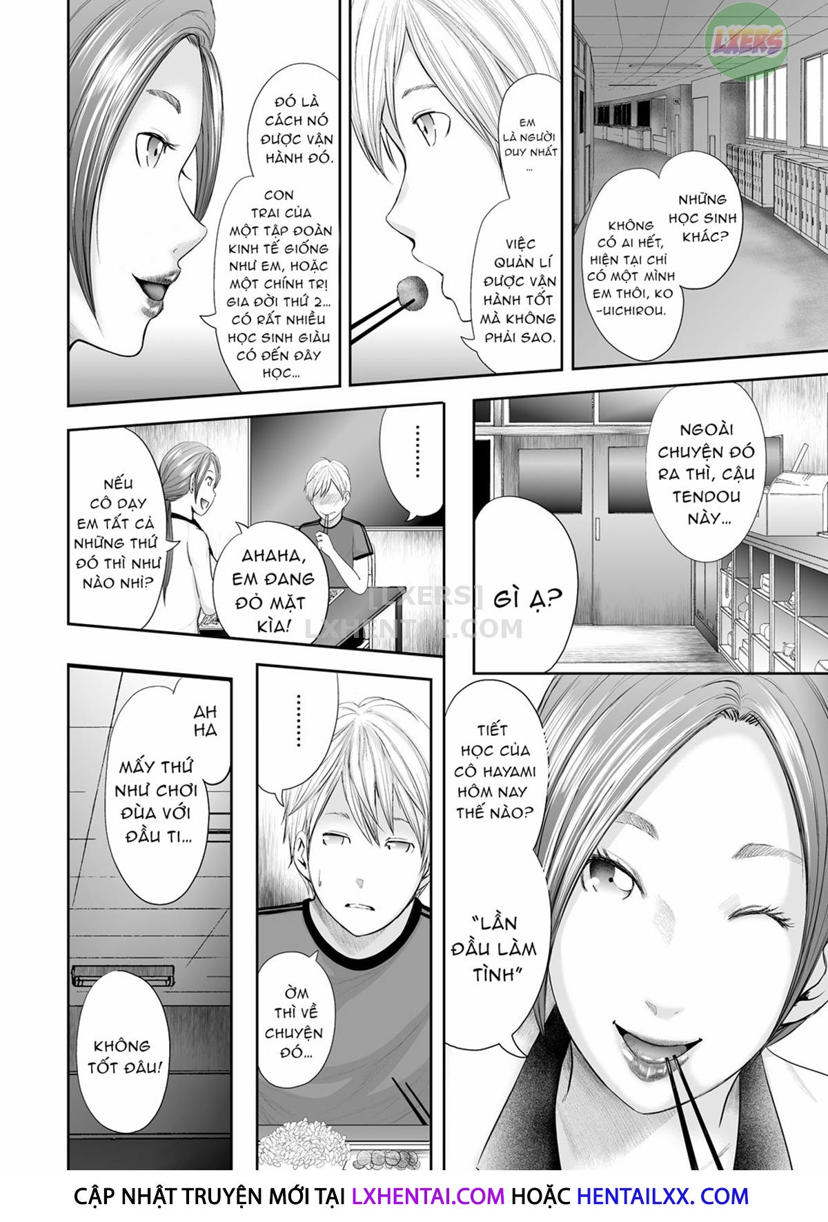 Đọc truyện hentai Jokyoshi Go-nin to Boku 1-ri - Chap 2 - Oral sex