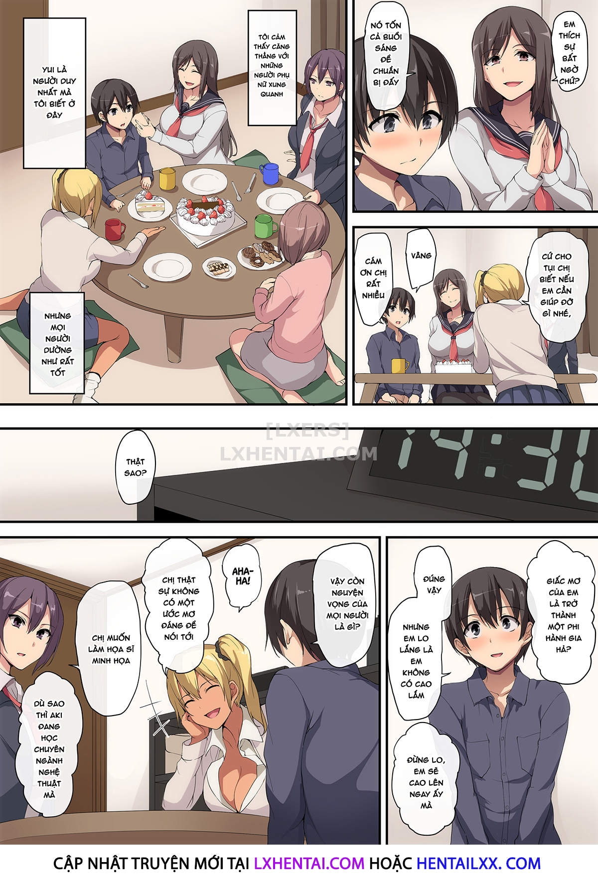 Đọc truyện hentai Lovey-Dovey Sex Life With Older Ladies - Losing My Virginity To a Harem - Oneshot