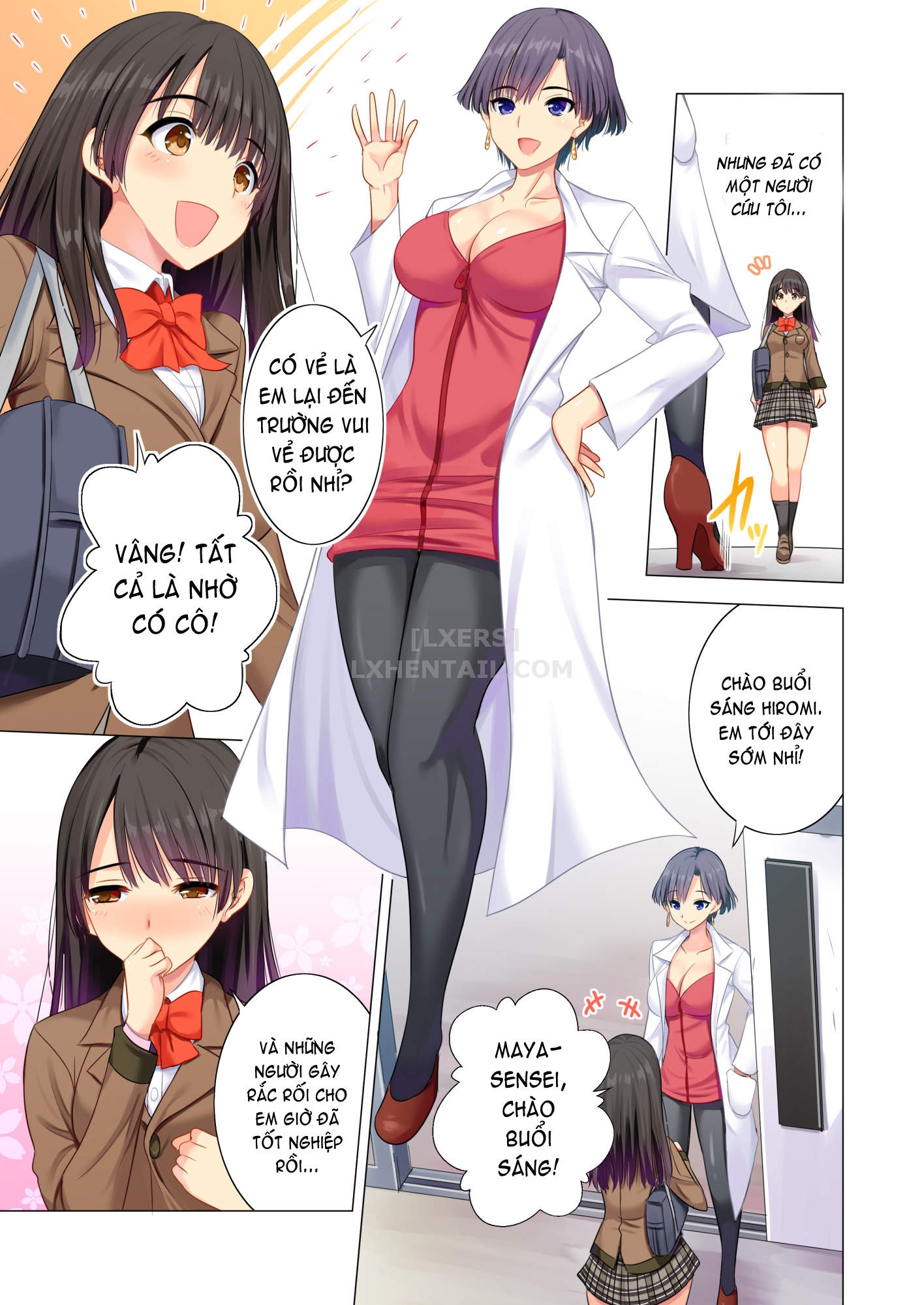 Đọc truyện hentai Taiiku Kyoushi ni Kegasareta Yuri no Hanazono - Oneshot