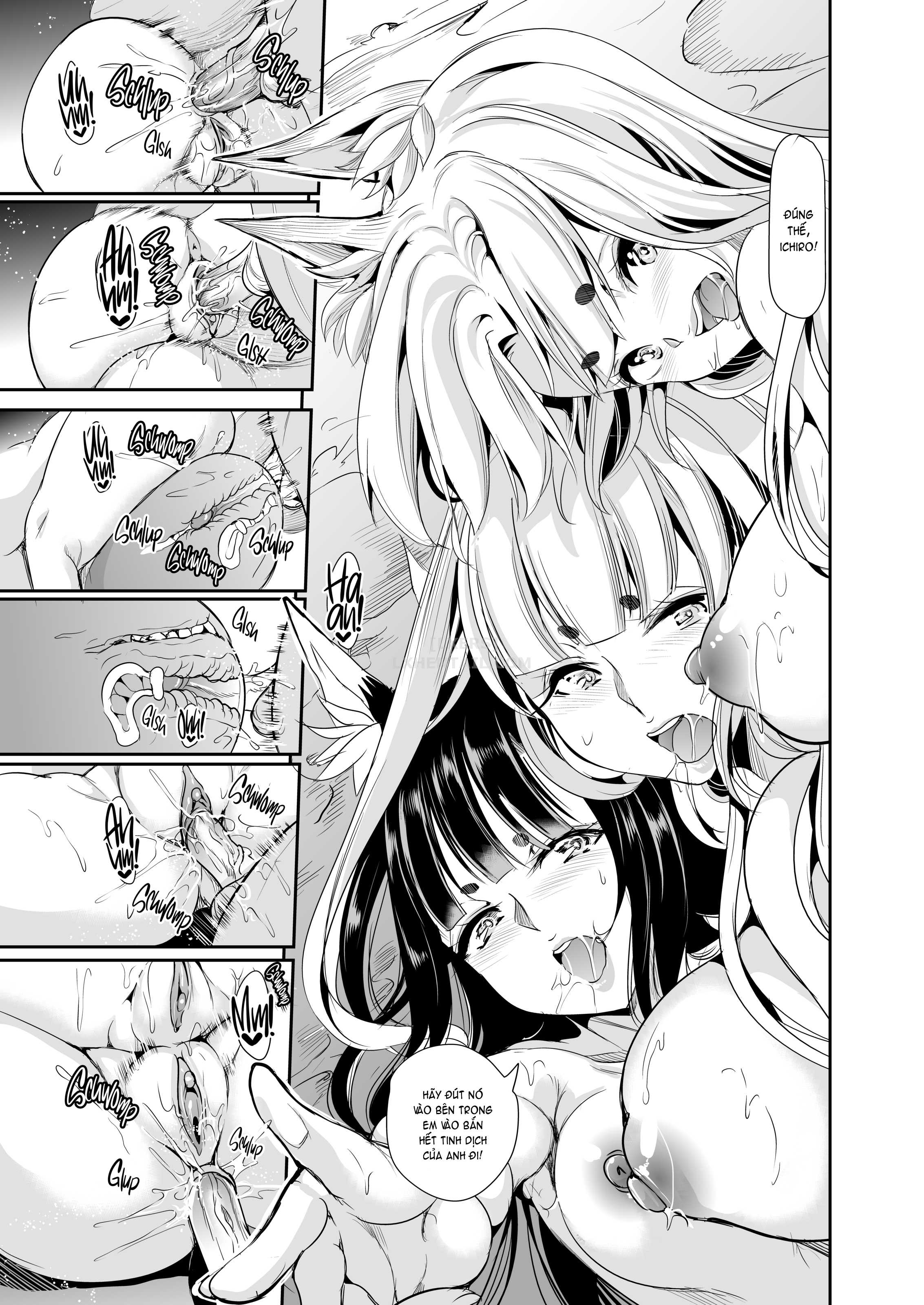 Đọc truyện hentai My Harem in Another World Collection - Chap 6 - Hot, Steamy Bath! Fluffy ❤️ Fucking