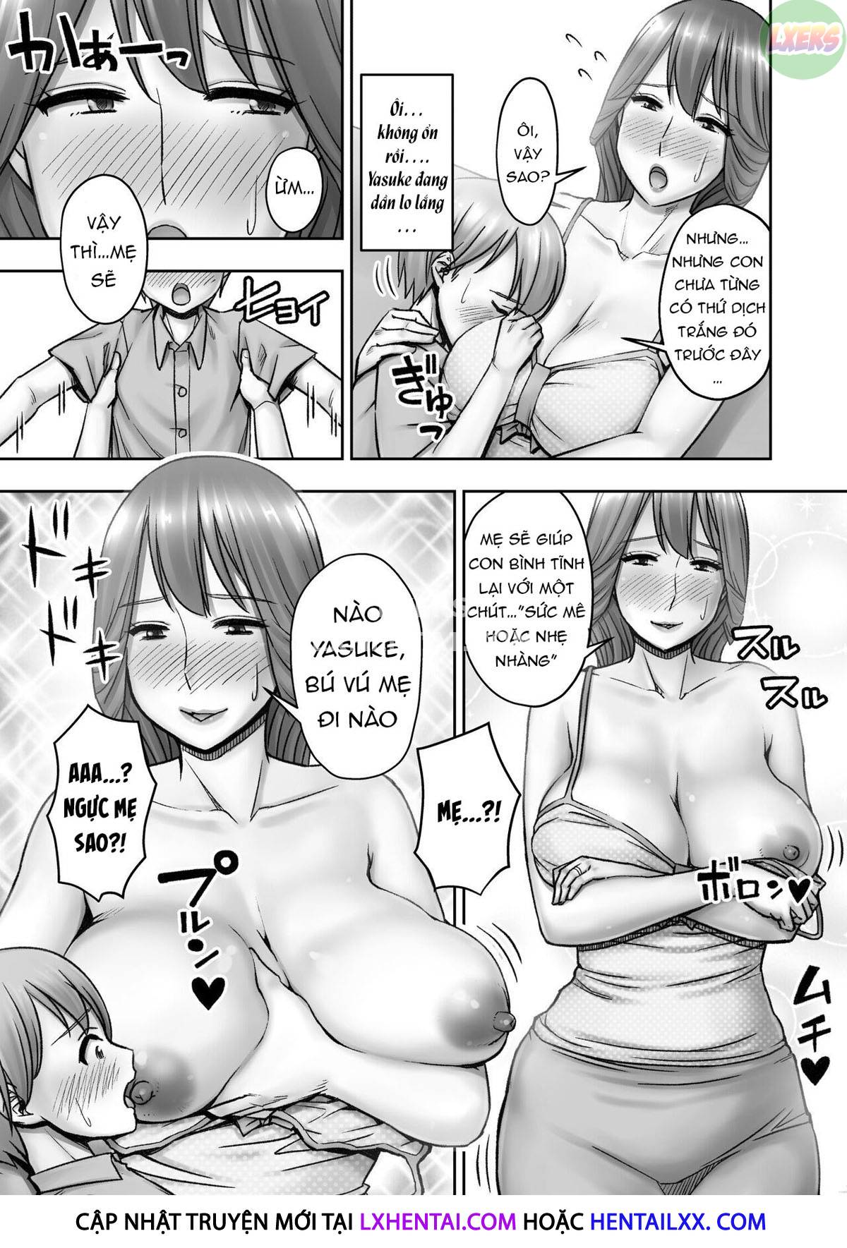 Đọc truyện hentai Giáo dục giới tính của người mẹ dâm đãng - Oneshot