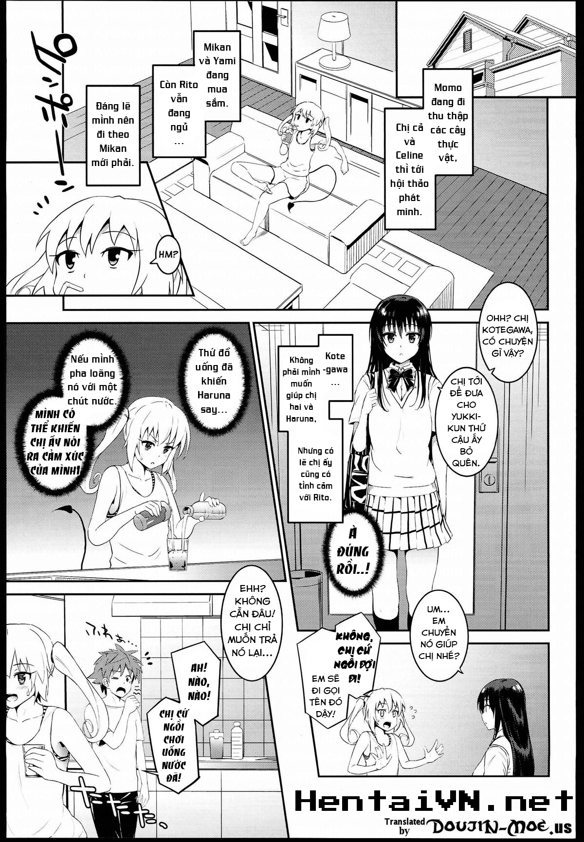 Đọc truyện hentai Which One To Do? (To Love-ru) - Oneshot