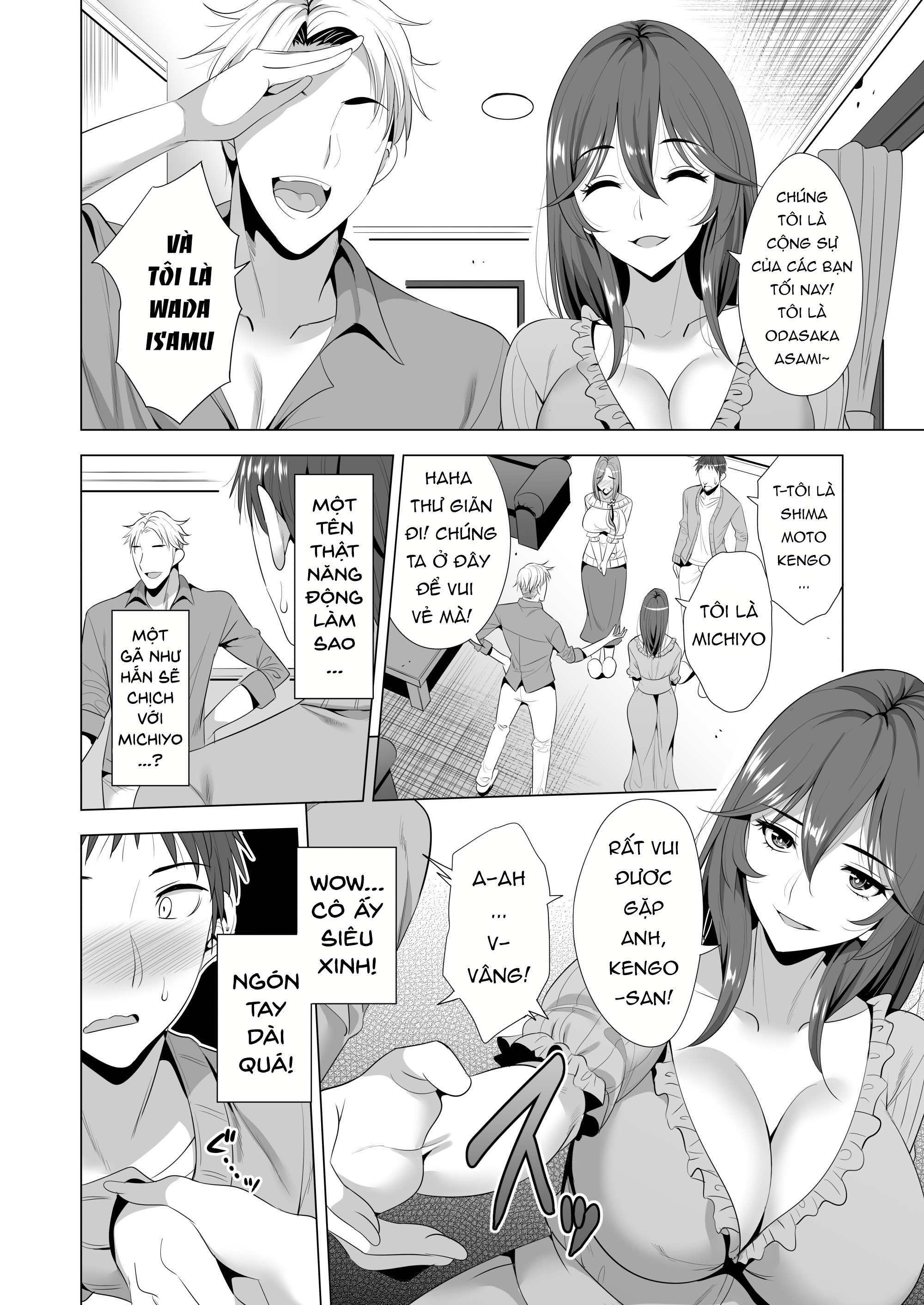 Đọc truyện hentai (Aburi Saamon Maru) Swapping Koushuu [Part 1] - Oneshot