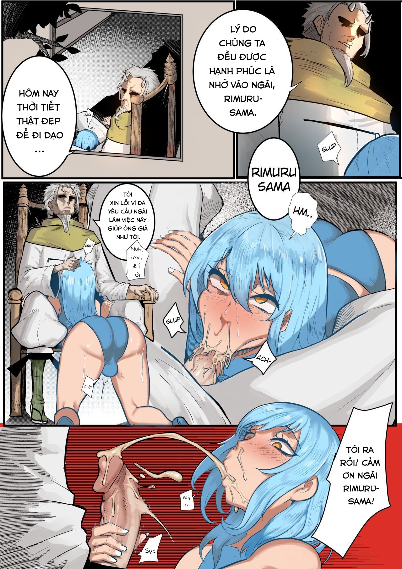 Đọc truyện hentai Ngày mà tôi được đầu thai thành phò slime - Oneshot ( có màu )