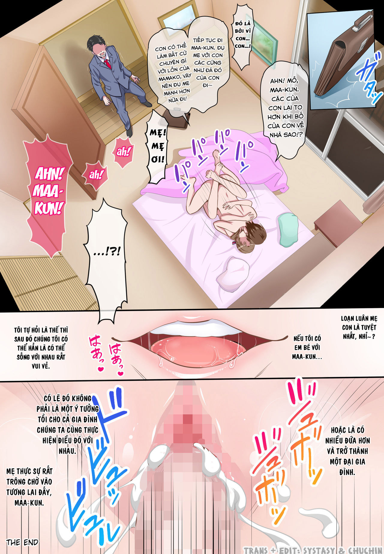 Đọc truyện hentai Boshi Soukan ~Musuko o Yuuwaku Shite Sex Shichau Bijin de Sukebe na Okaa-san~ - Oneshot