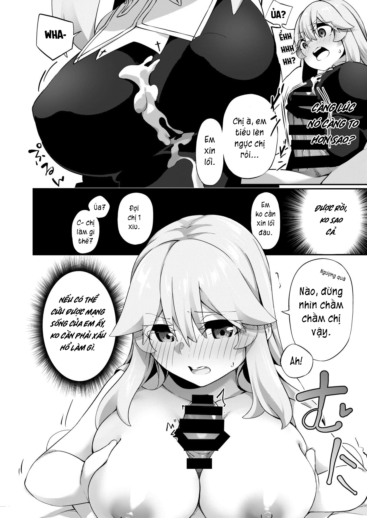 Đọc truyện hentai TS Sister, Kodomo no Tame ni Ganbarimasu ♀!! - Chap 2: Happy end.