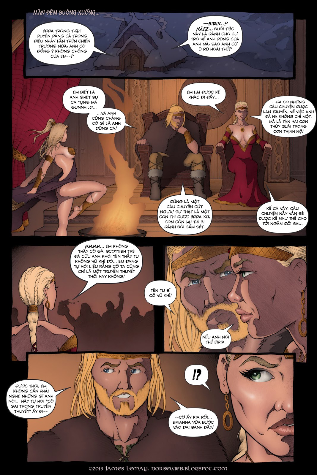 Đọc truyện hentai Bắc Âu thần thoại - Sự khởi đầu của Khiên Chiến Nữ - Chap 3- Full màu