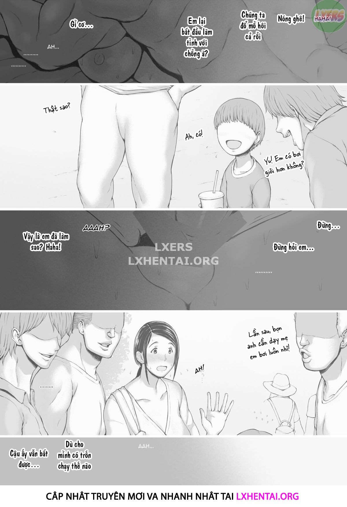 Đọc truyện hentai Hahagui Ottori Okaasan ga Toshishita Yarichin ni Nerawareru Toki - Chap 3C | END