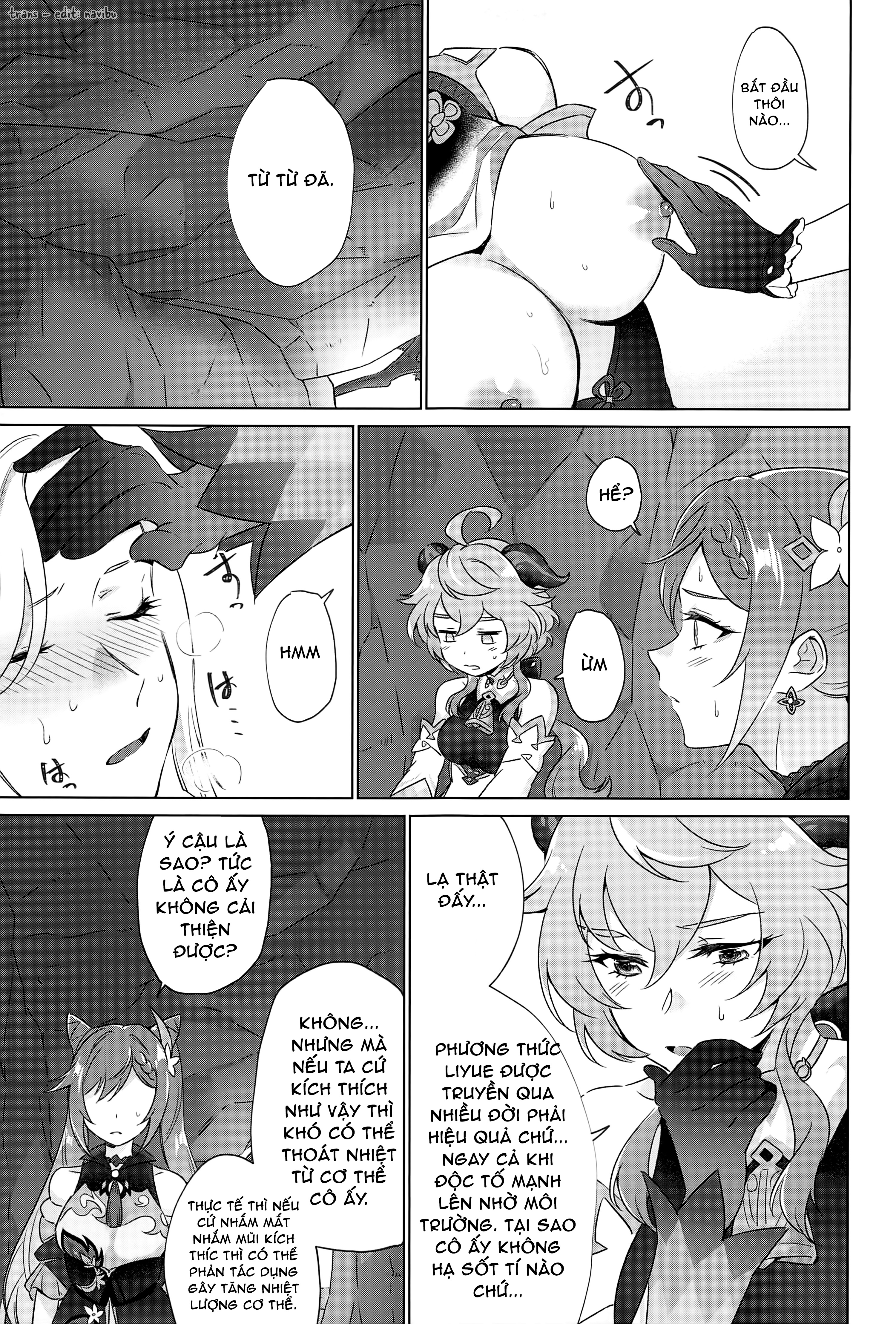 Đọc truyện hentai Nghiệm pháp tình dục kiểu Liyue - Oneshot full