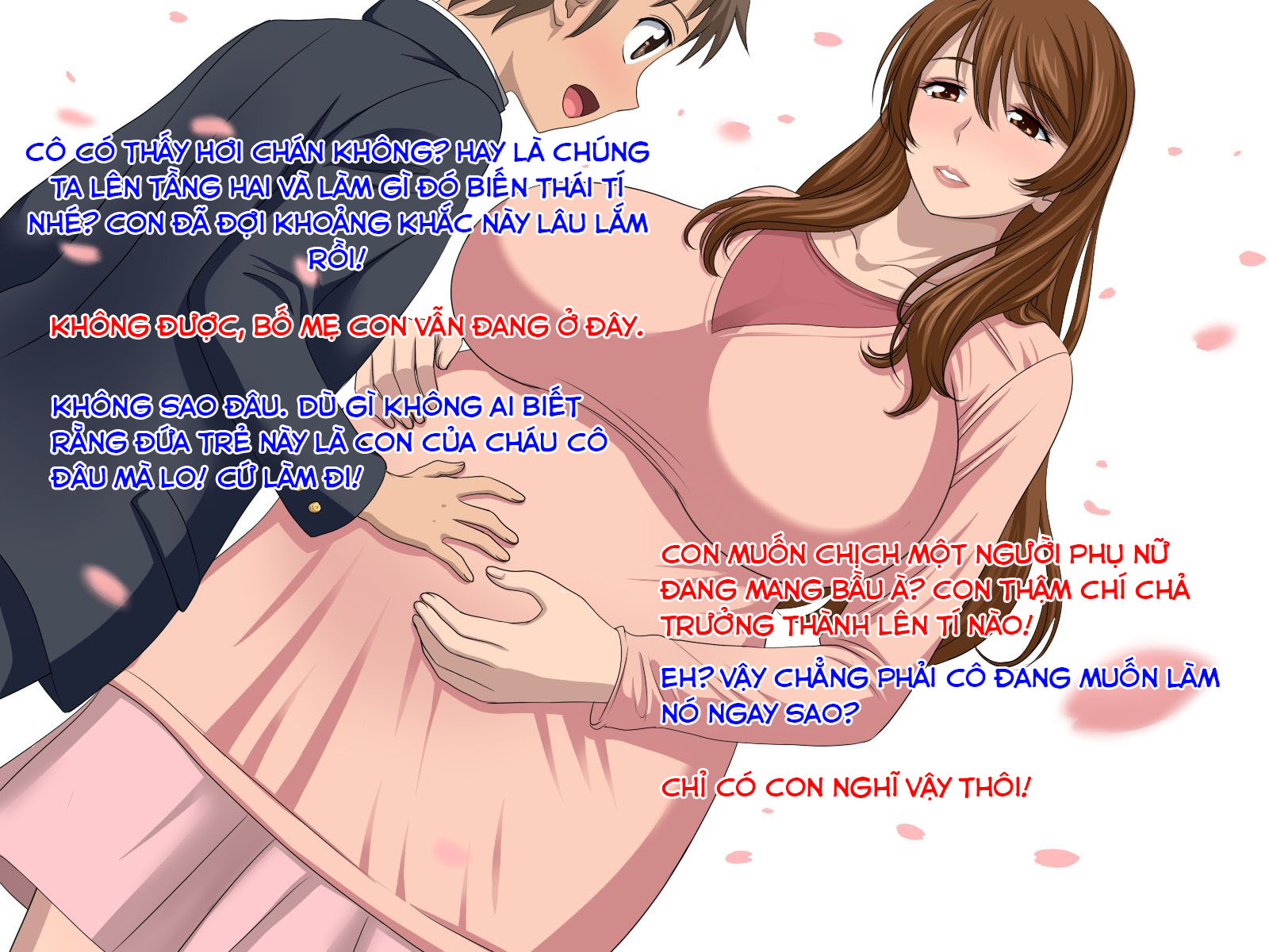Đọc truyện hentai Oba-san to Oikko no Love Love Haramase Natsuyasumi - Chap 11