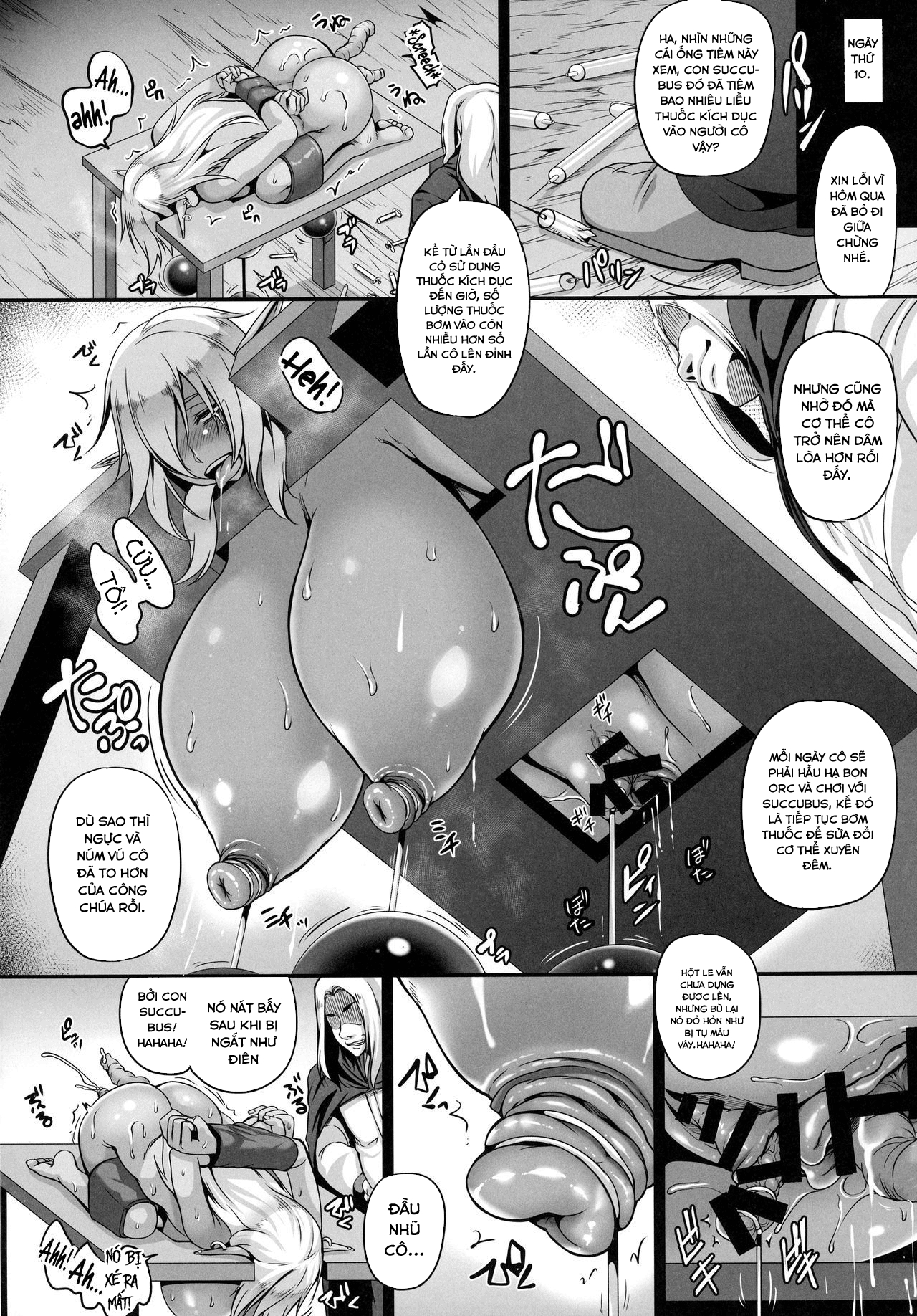 Đọc truyện hentai Reishuu No Dark Elf - Chap 1