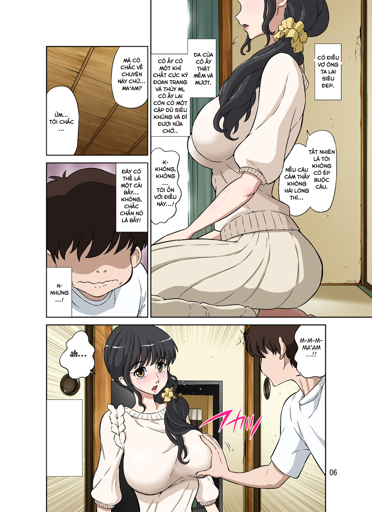 Đọc truyện hentai Cô Vợ Trẻ Dú Bự Có Ông Chồng Bất Lực Và Cậu Trai May Mắn! - Phiên bản da không bị rám nắng - (fix 20.5.2021)