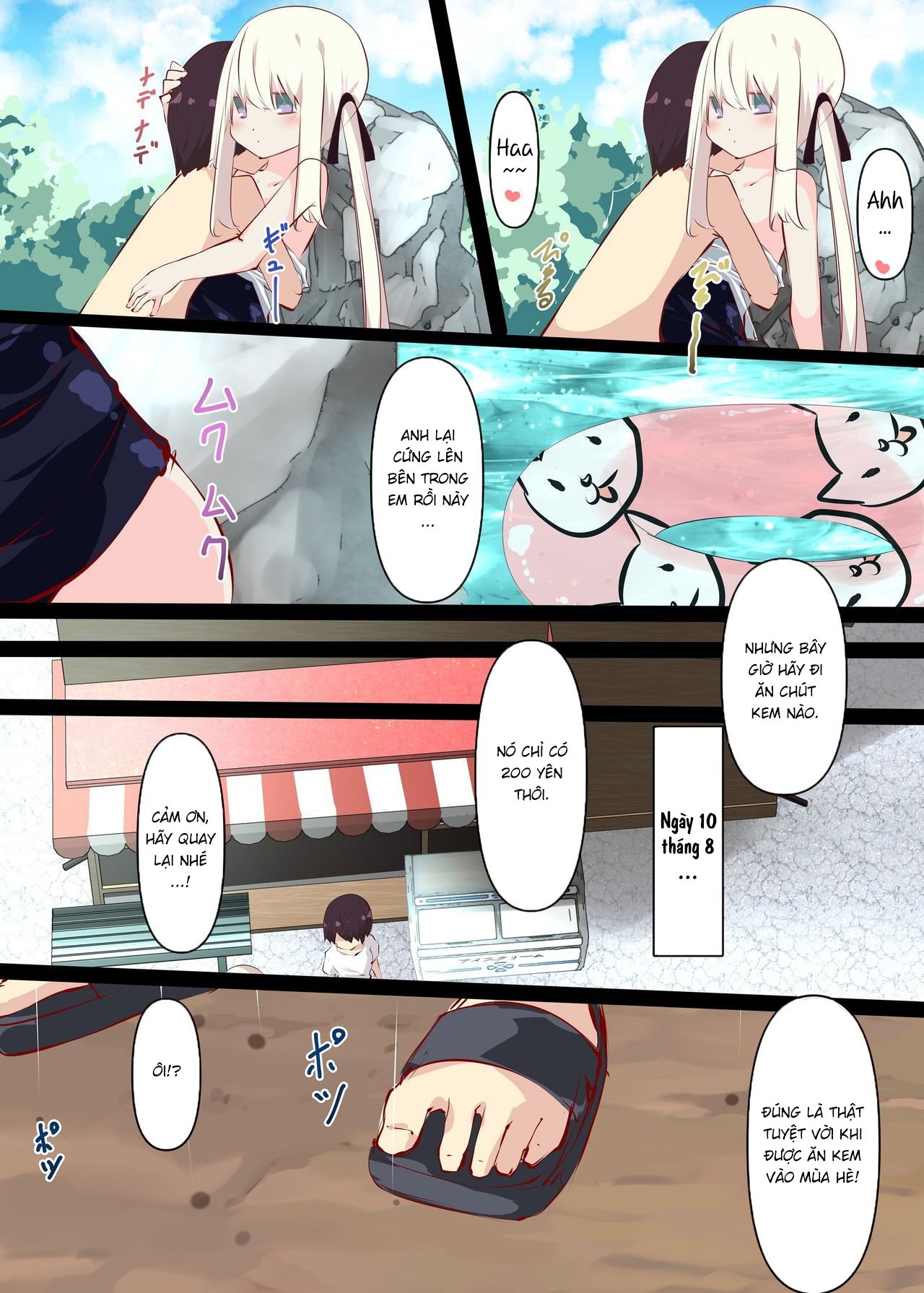 Đọc truyện hentai Natsuyasumi dakara Muteikou na Itoko ni Chinko Ireru Hanashi - Chap 3