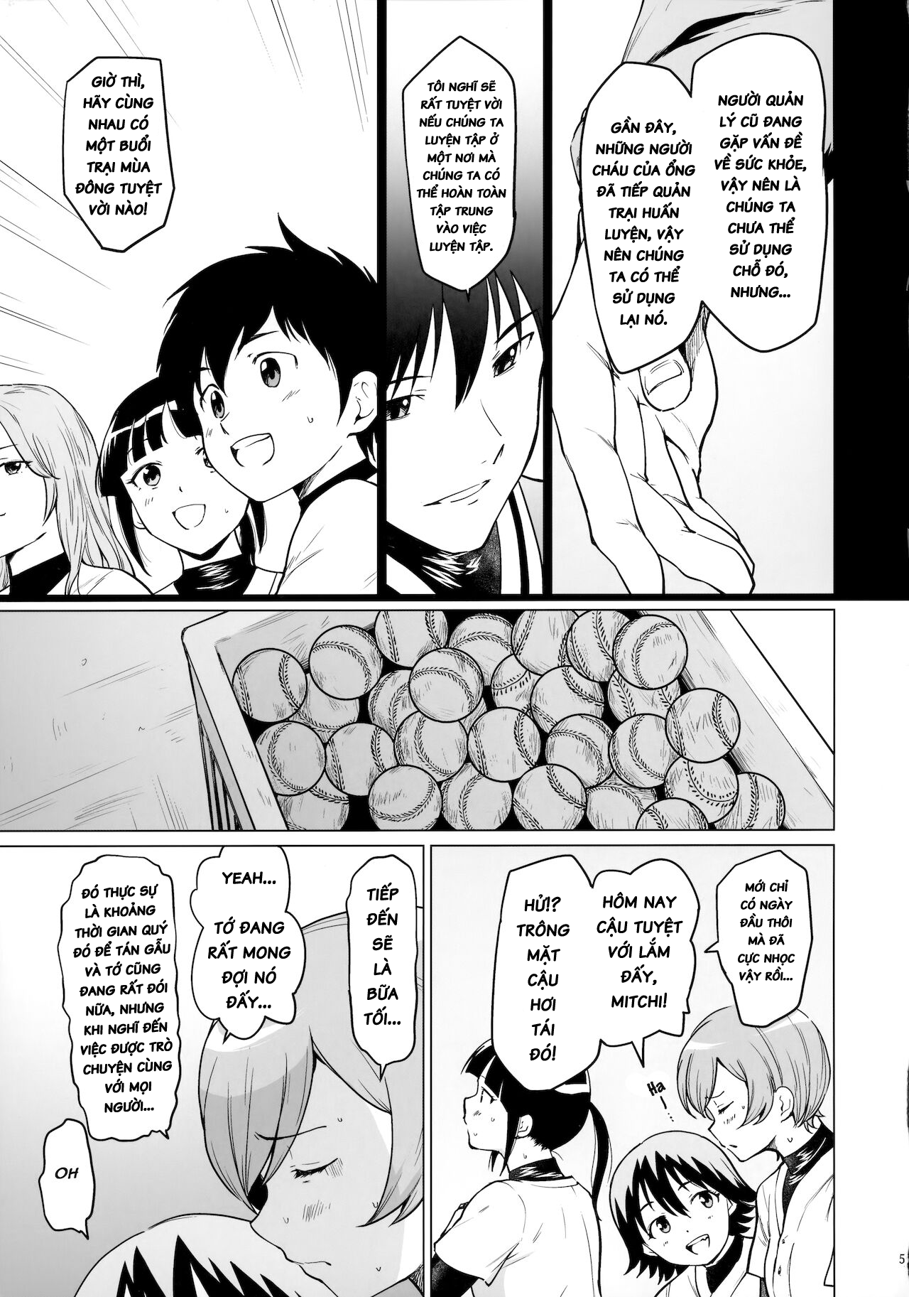 Đọc truyện hentai Fuurin-Oo Touki Gasshuku Report (MAJOR 2nd) - Oneshot