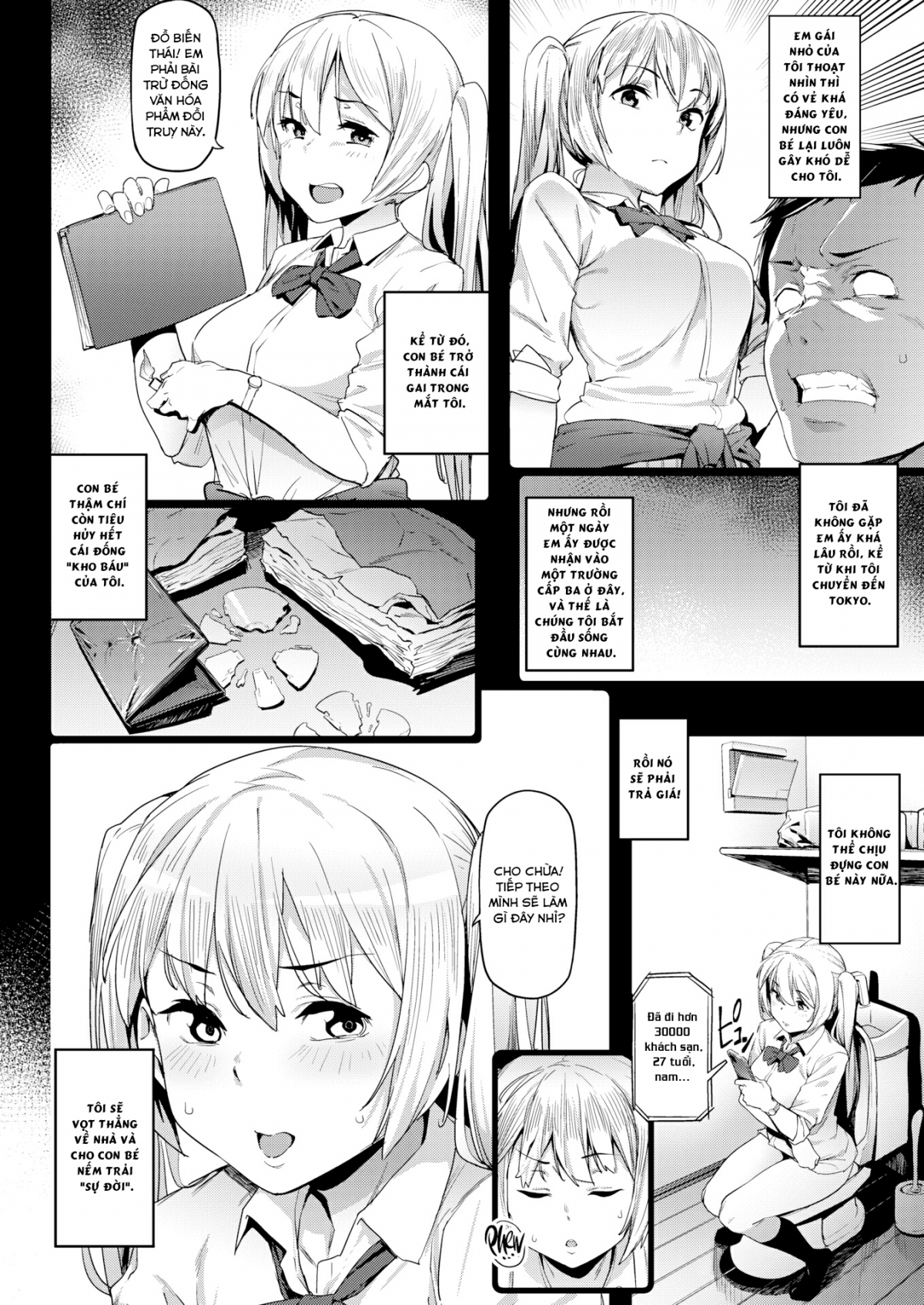 Đọc truyện hentai Stubborn Siblings - Oneshot
