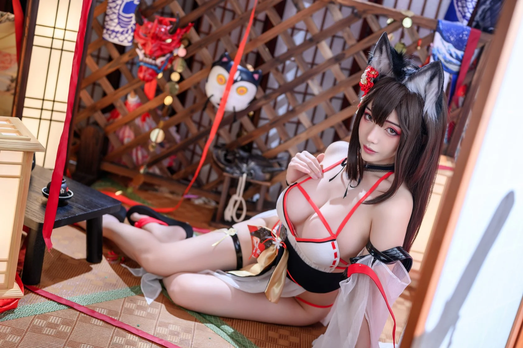 Đọc truyện hentai Tuyển tập Albums siêu phẩm Cosplay - Chap 928 - [Wenmei] Amagi-Wending Waters, Serene Lotus