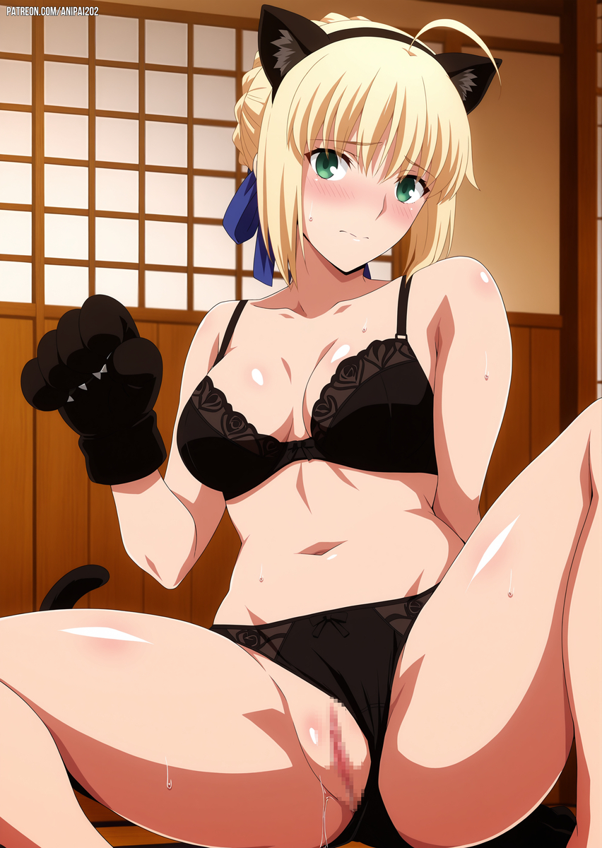 Đọc truyện hentai Tuyển tập Albums Art hentai - Chap 638 - Saber Catgirl - Saber