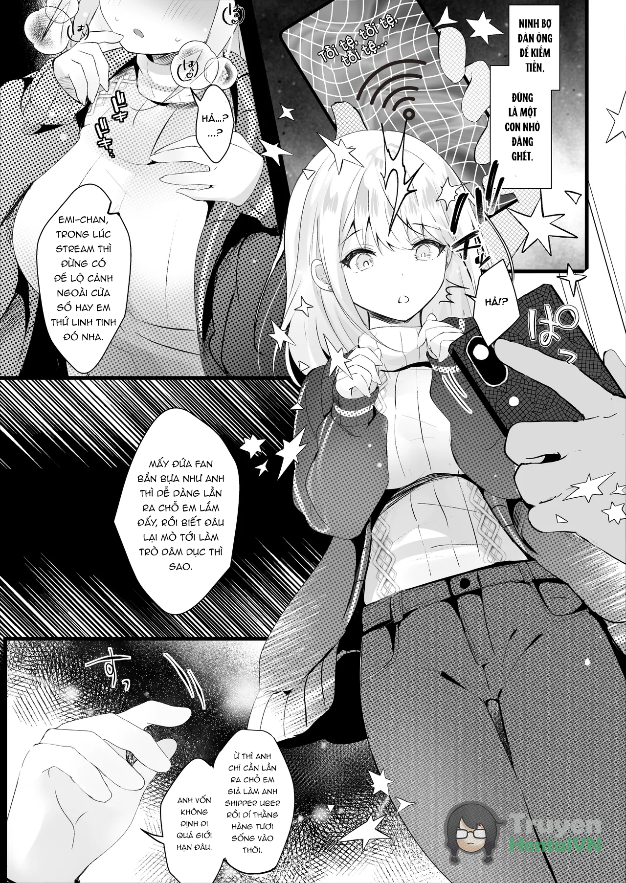 Đọc truyện hentai Haishin dewa kareshi inai tte itteta yo ne? - Oneshot