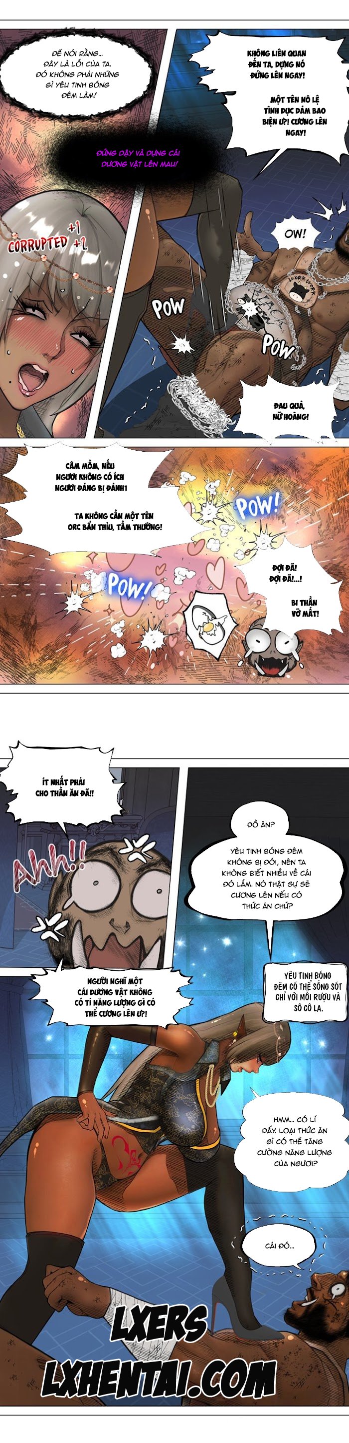 Đọc truyện hentai Nữ Hoàng Dark Elf Và Nô Lệ Orc - Chap 6