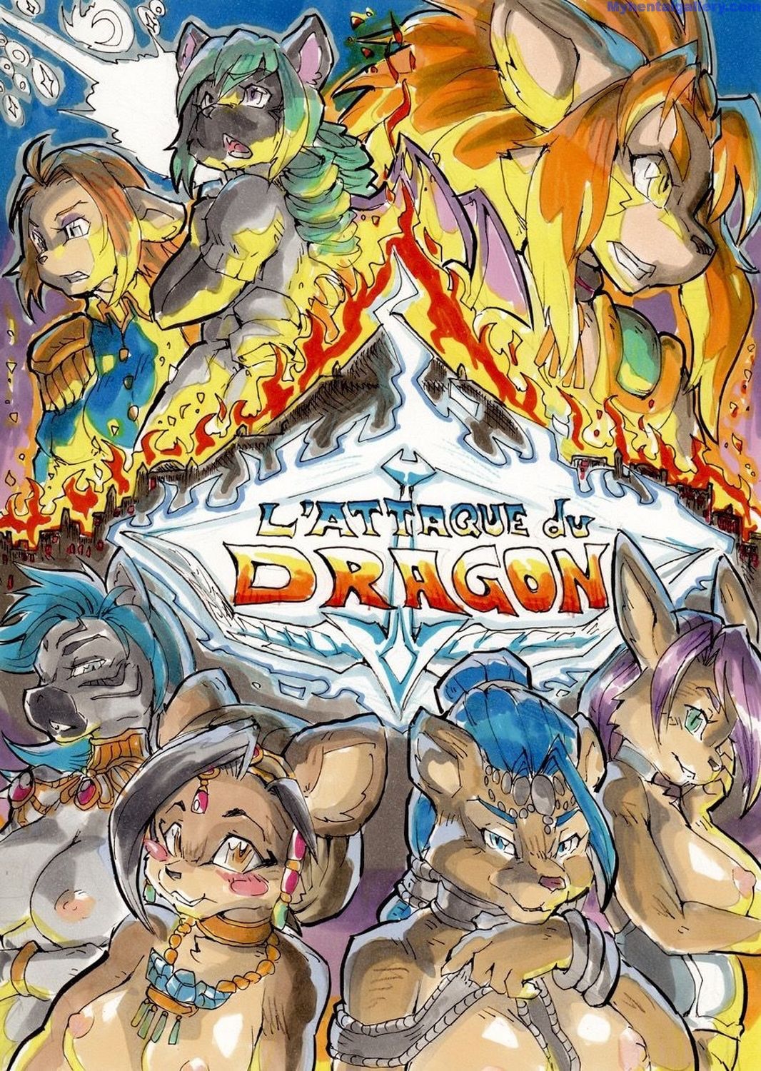 Đọc truyện hentai Anubis Stories 3 - Dragon Attack - Oneshot