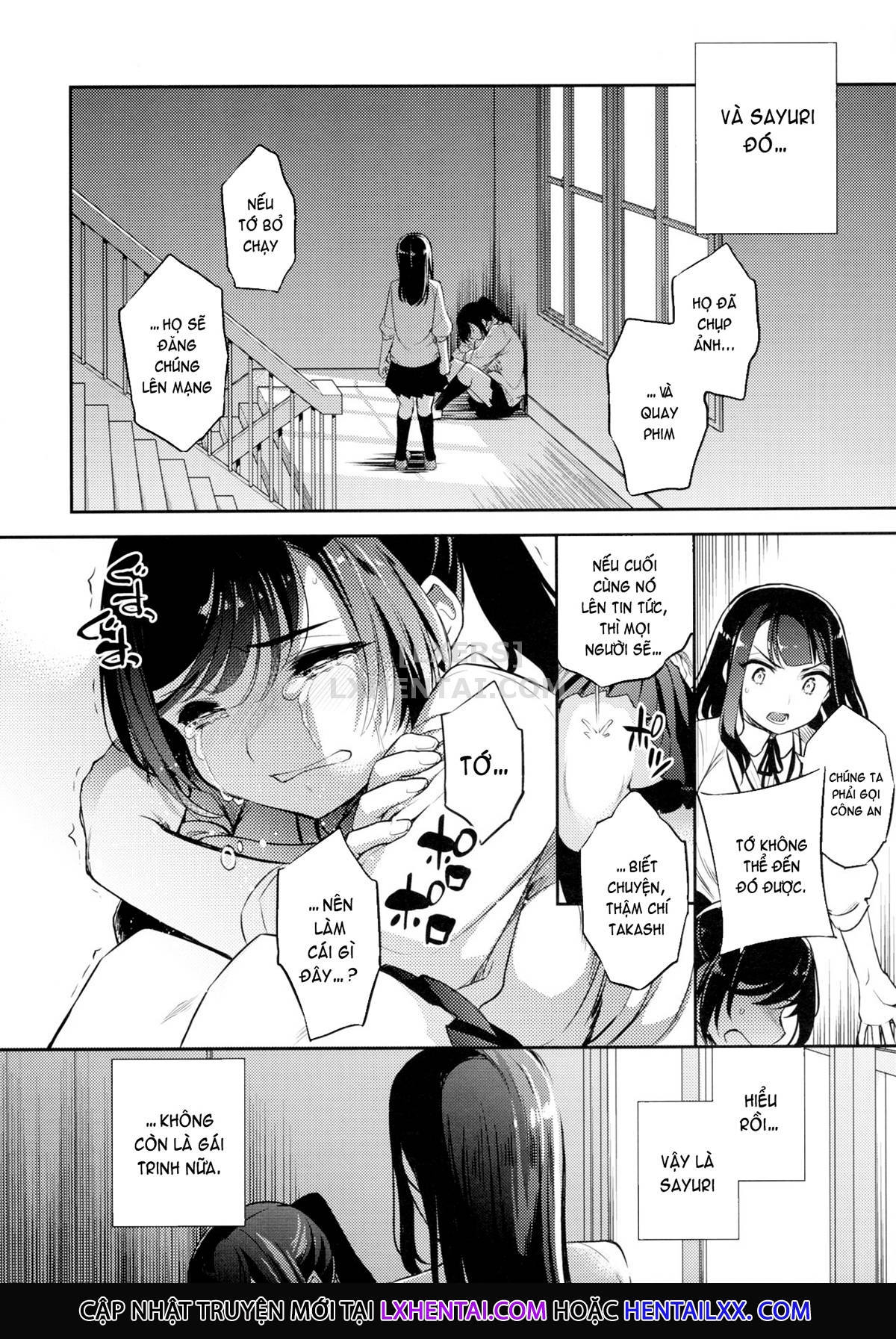 Đọc truyện hentai Sayuri - Kareshi to Hatsu H Mokuzen ni Chikan ni NTR-reta Shoujo - Chap 4 ~Getting Fucked With The Girl She Tried To Save