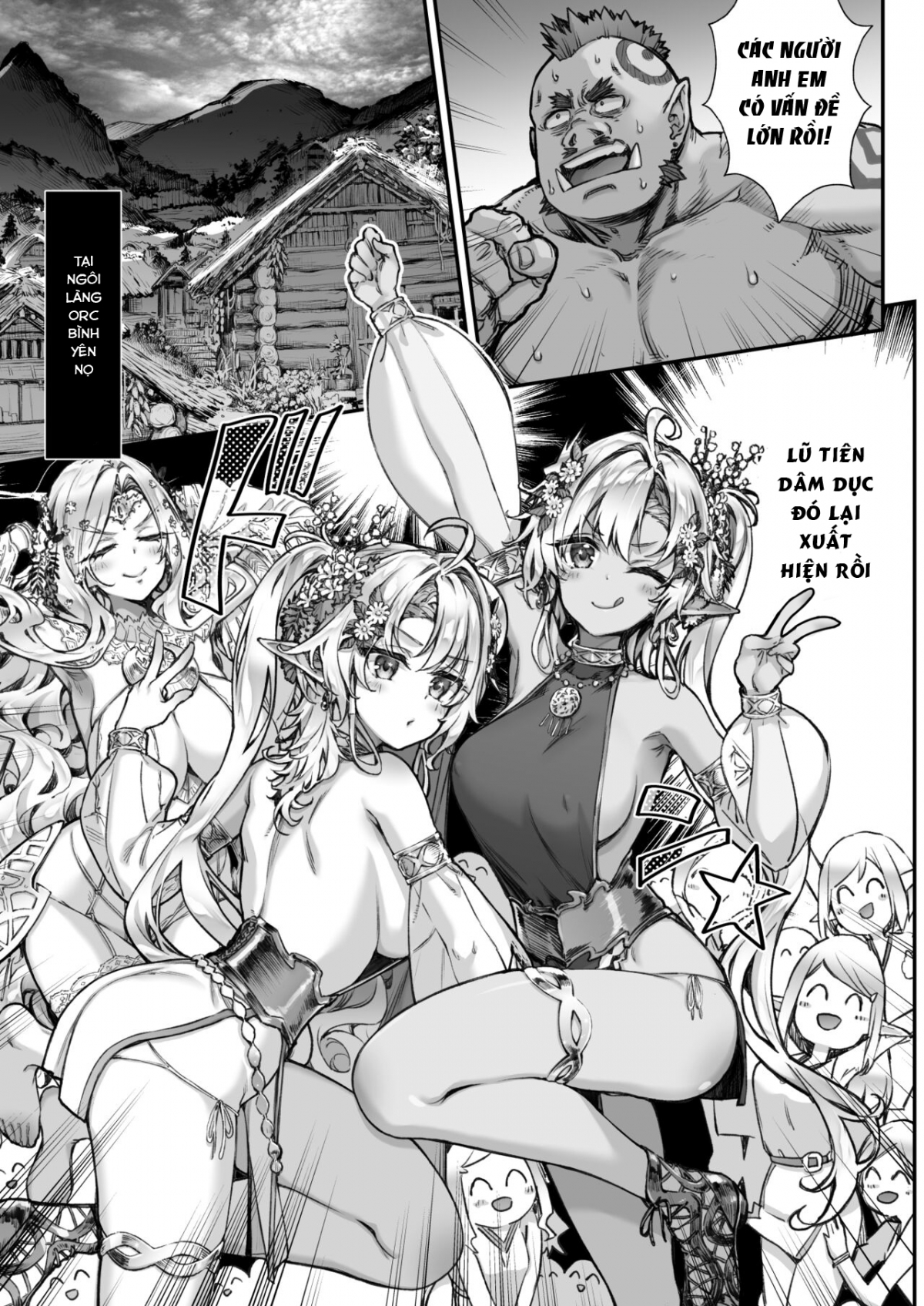 Đọc truyện hentai Tobidase! Midara na Elf no Utage - Oneshot
