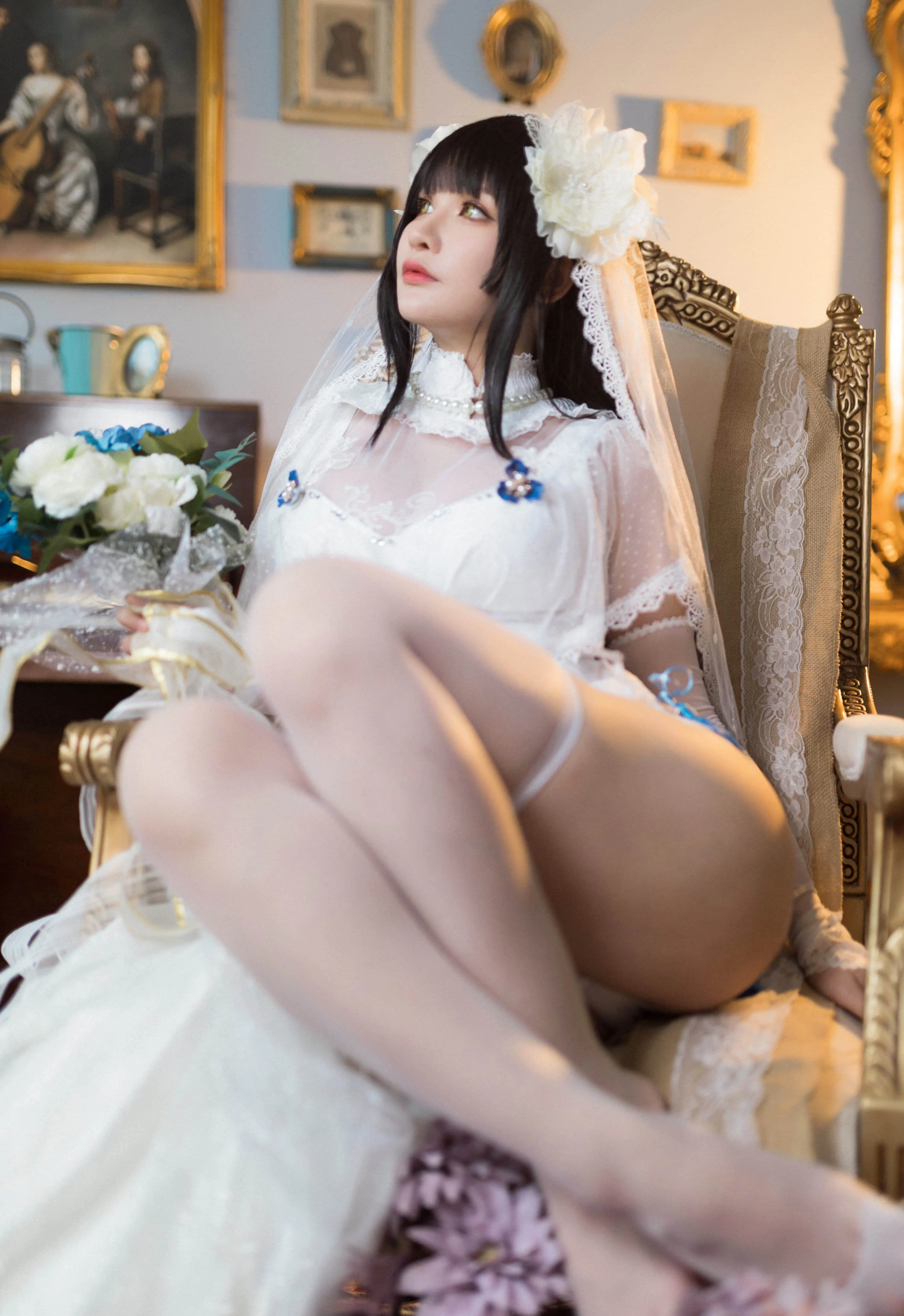 Đọc truyện hentai Tuyển tập Albums siêu phẩm Cosplay - Chap 827 - Qianyu - Yan Newlywed Sexy Bride