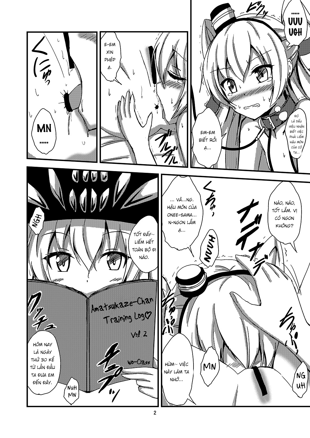 Đọc truyện hentai Kuubo Wo-Kyuu-chan no Amatsukaze Yuri Dorei Choukyou - Oneshot