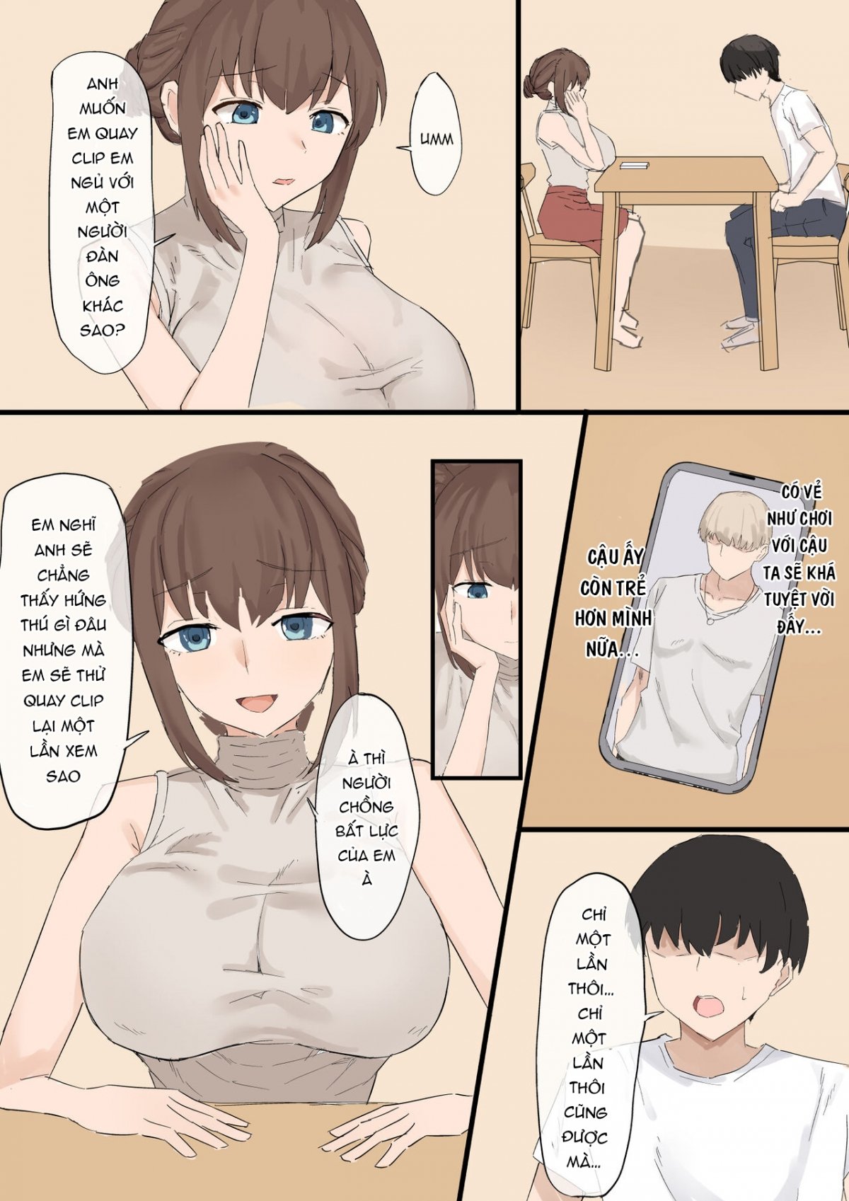 Đọc truyện hentai Tsuma no Netorase - Oneshot