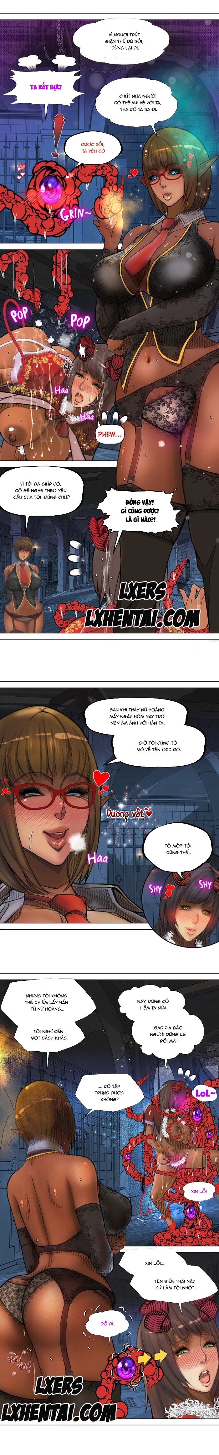 Đọc truyện hentai Nữ Hoàng Dark Elf Và Nô Lệ Orc - Chap 5