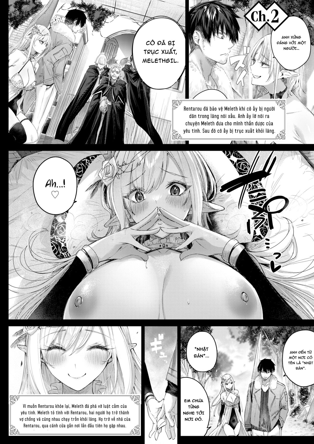 Đọc truyện hentai Anh chàng thợ săn và cô yêu tinh may mắn - extra