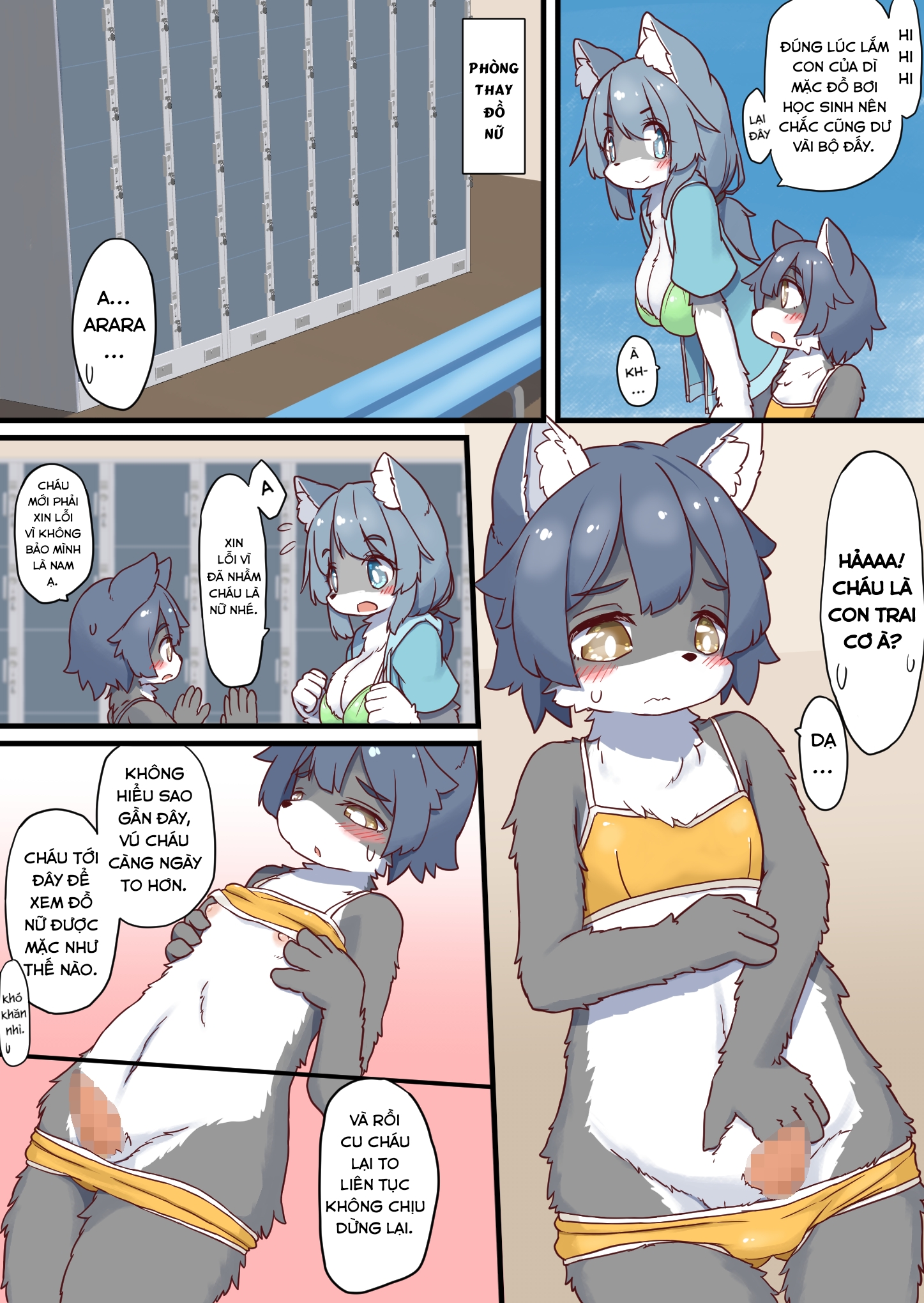 Đọc truyện hentai Chăm trẻ lạc ở hồ bơi - Oneshot