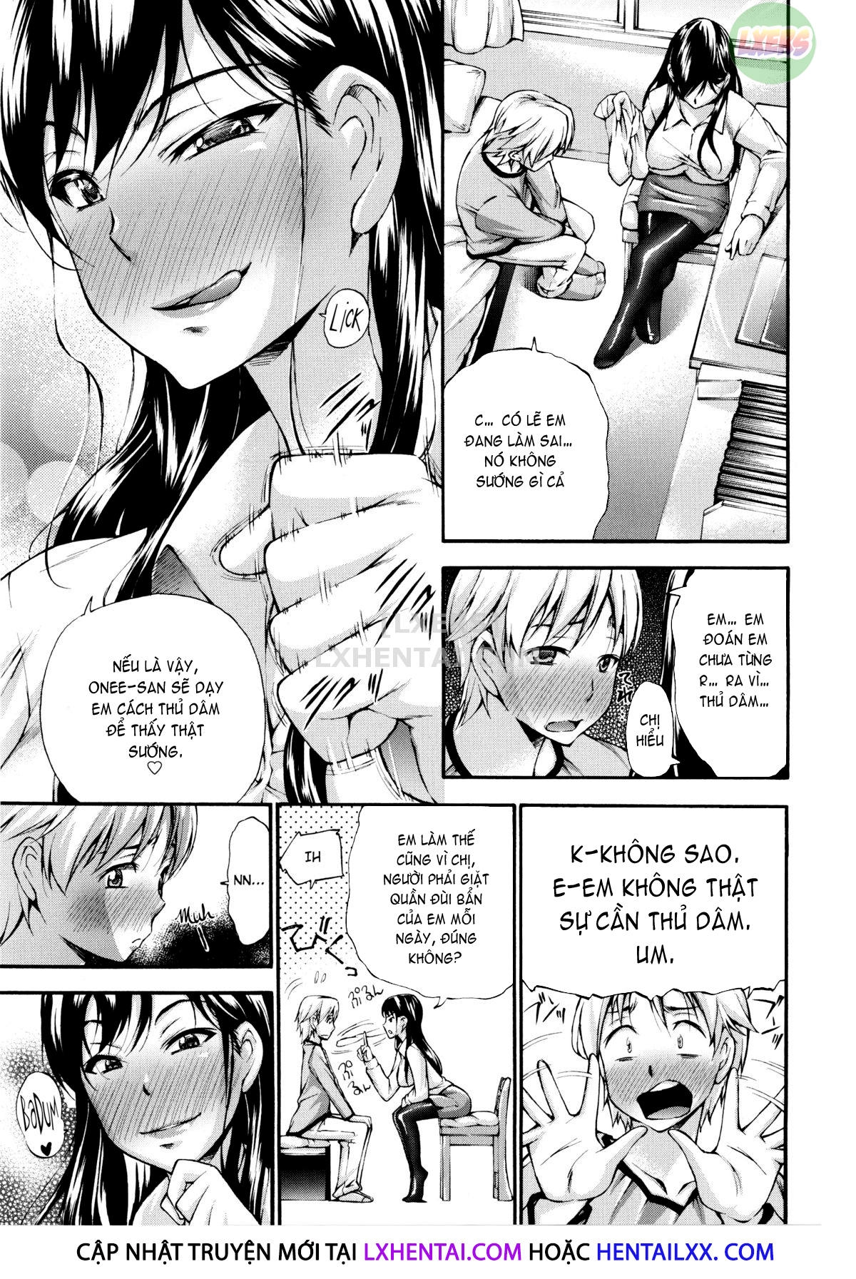 Đọc truyện hentai Houkei Nama Ijiri + Bonus Leaflet - Chap 8 - Chỉ em thủ dâm