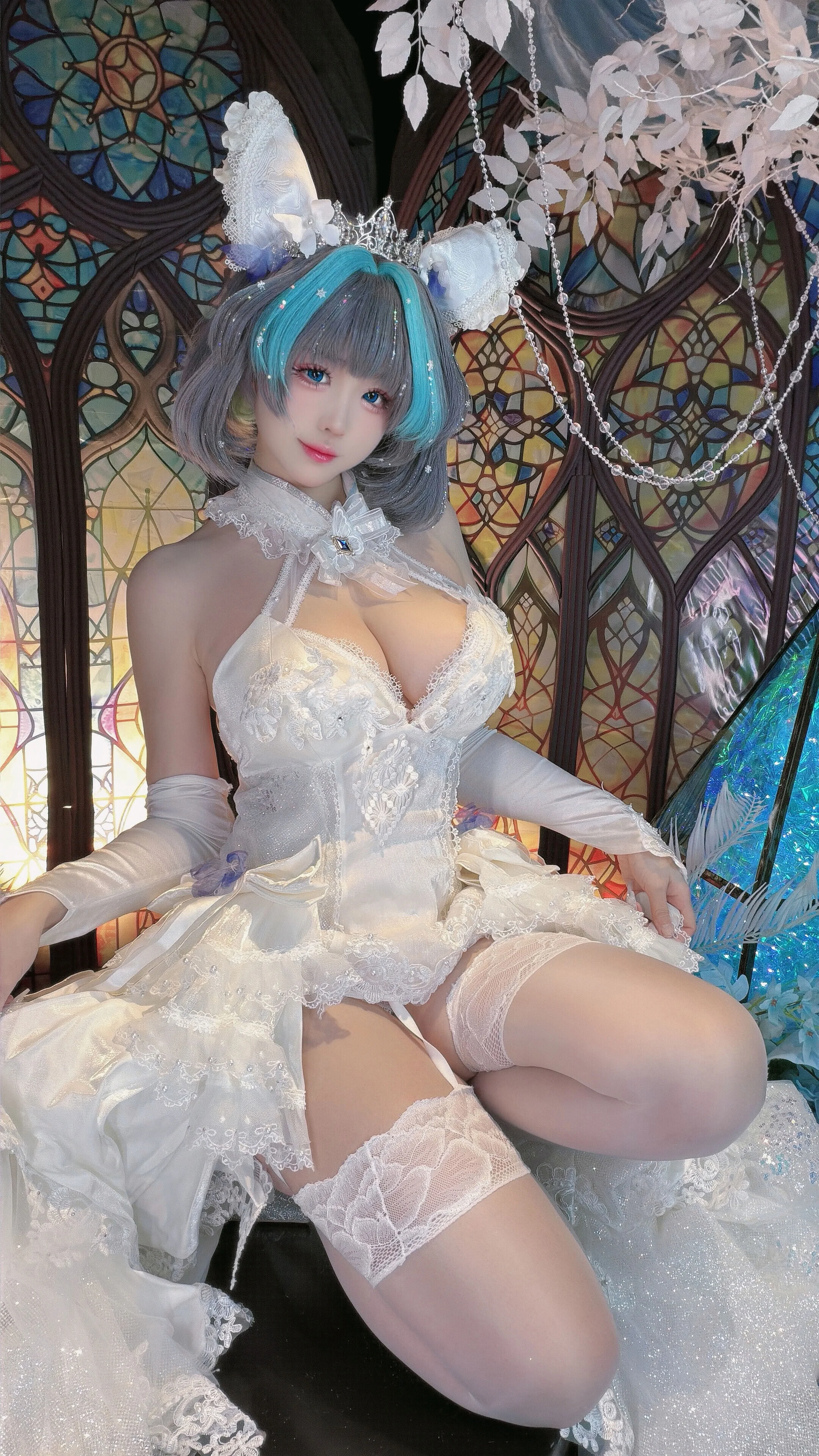Đọc truyện hentai Tuyển tập Albums siêu phẩm Cosplay - Chap 1371 - Mikomikoww - Bride Cheshire
