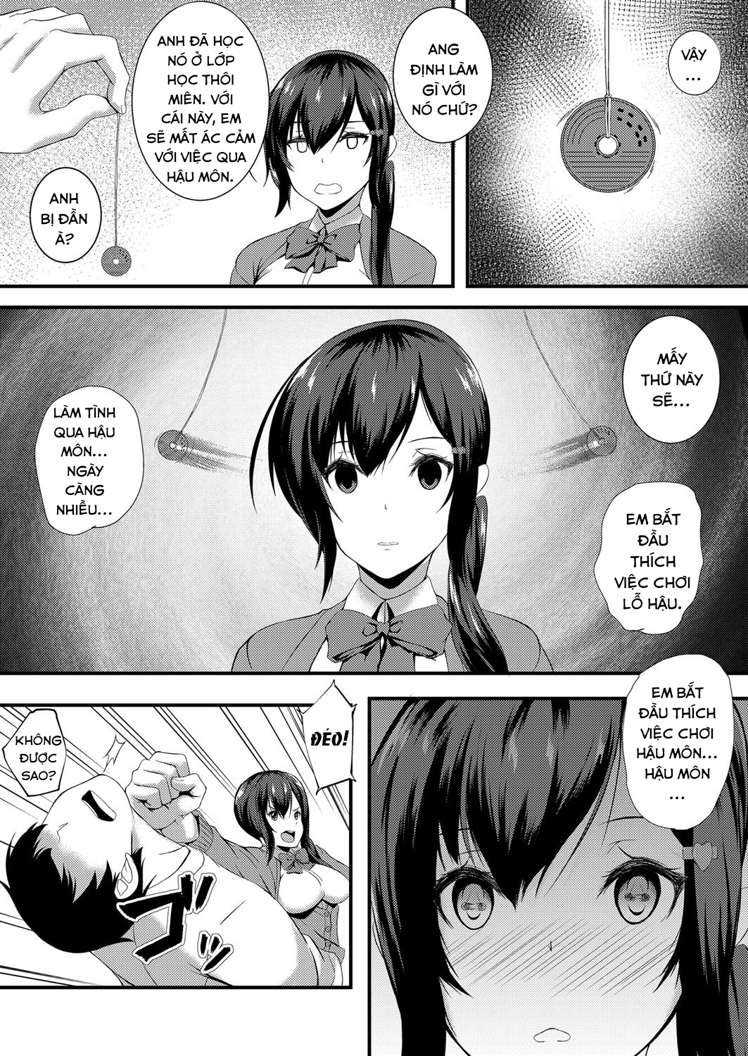 Đọc truyện hentai Tameshite Miyou! Saiminjutsu de JK Anaru - Oneshot