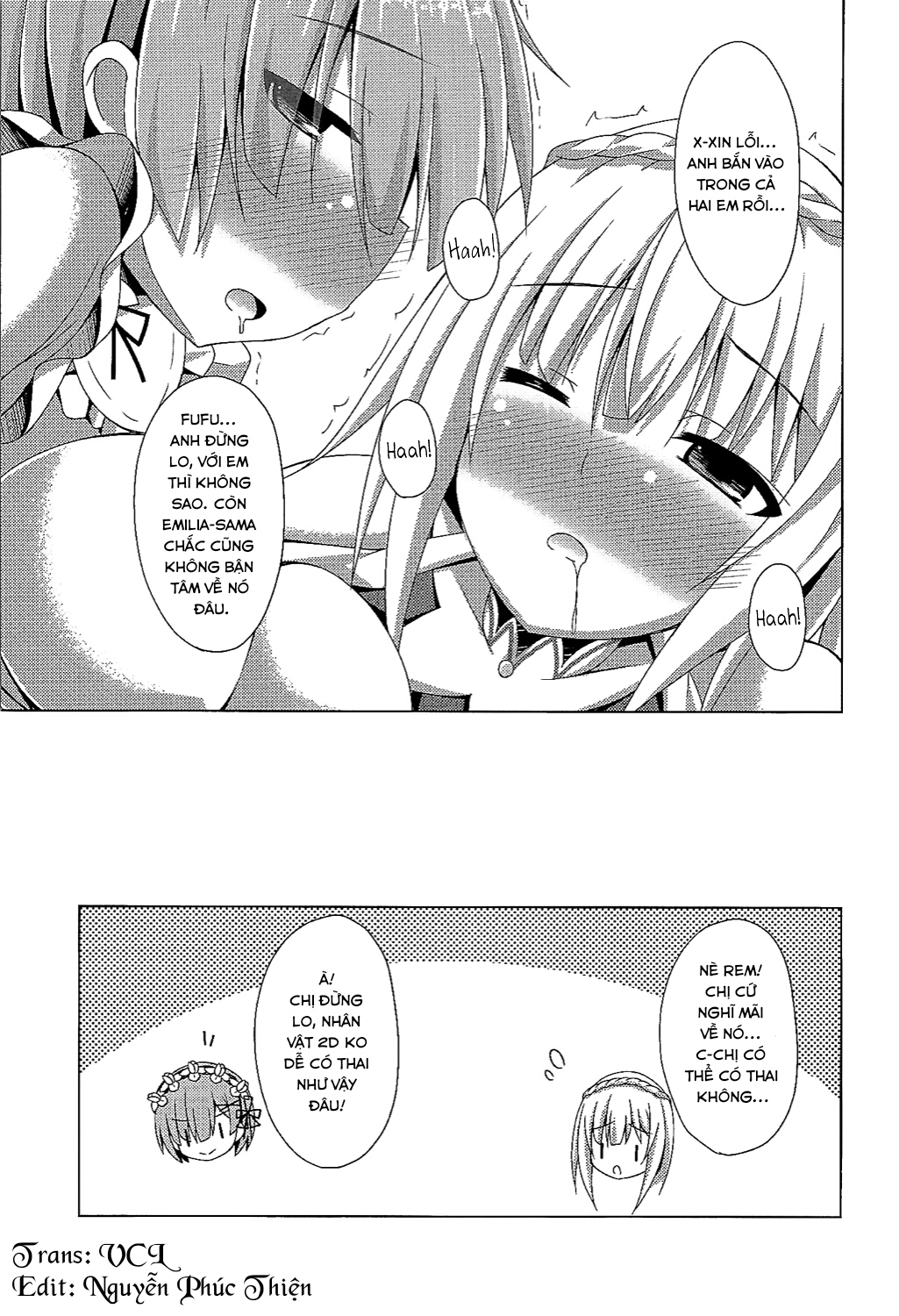 Đọc truyện hentai Teach me, Rem-sensei! An introduction to sex with Emilia-tan (Re:Zero kara Hajimeru Isekai Seikatsu) - Oneshot