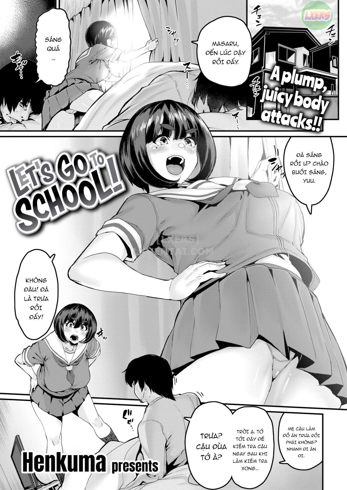 Đọc truyện hentai Gakkou e Ikou yo! - Oneshot