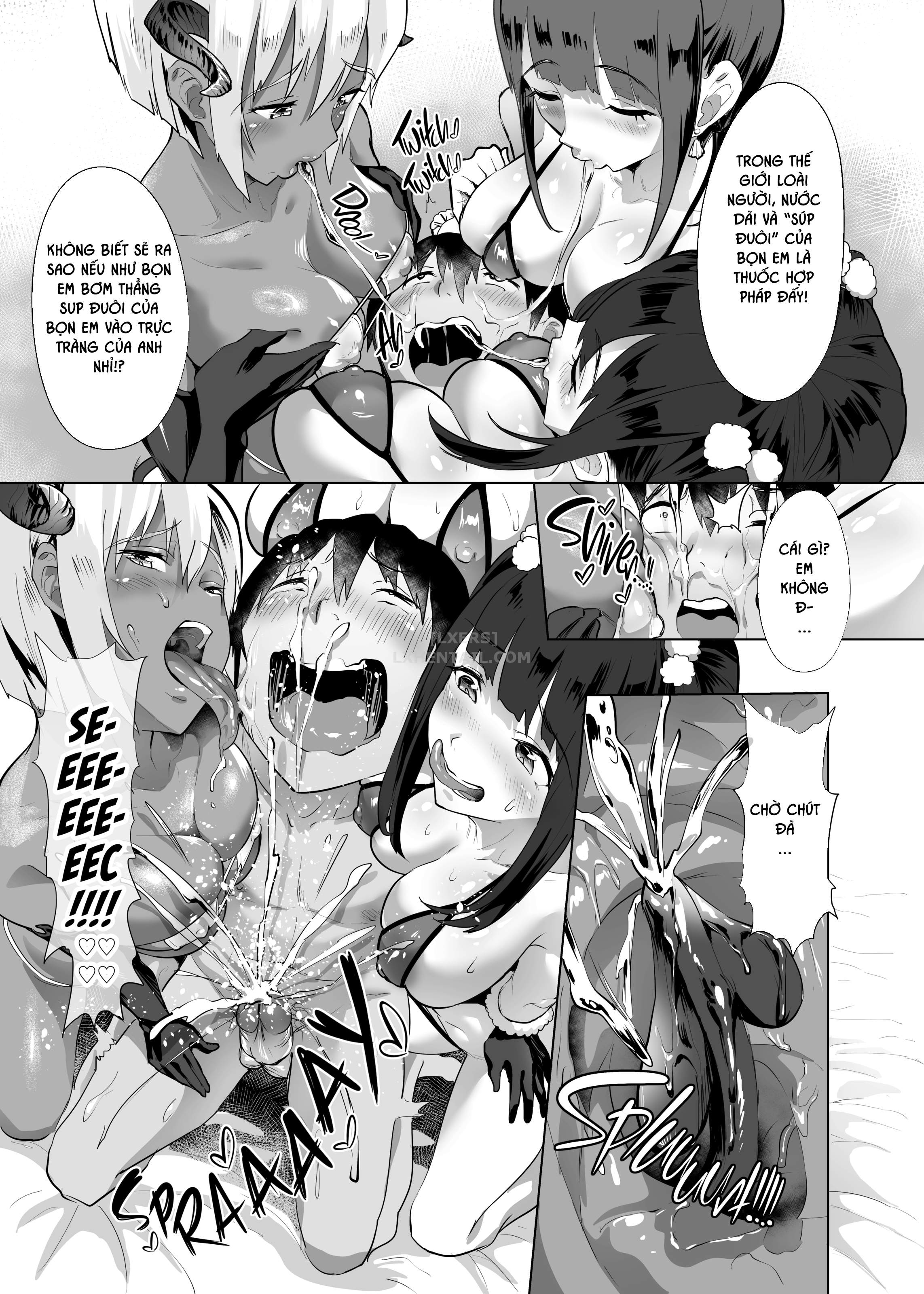 Đọc truyện hentai Succubus☆Delivery!! - Chap 2 - My Report on the Time I Was Devoured by Three Succubi