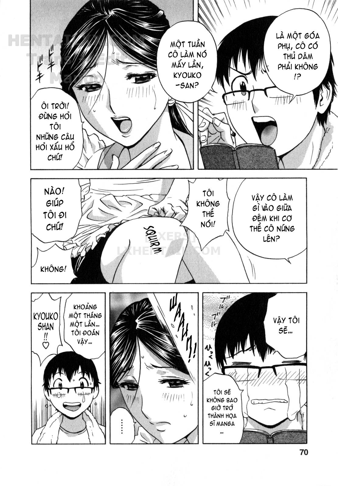 Đọc truyện hentai Life With Married Women Just Like A Manga - Chap 4