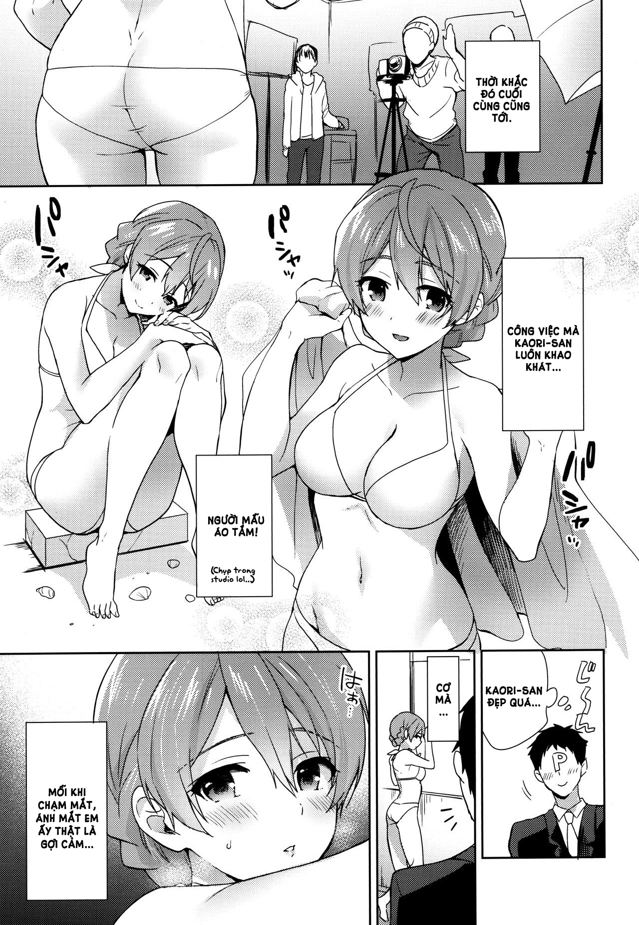Đọc truyện hentai Kaori-San No Mizugi Ni Muramura Shitara, - Oneshot