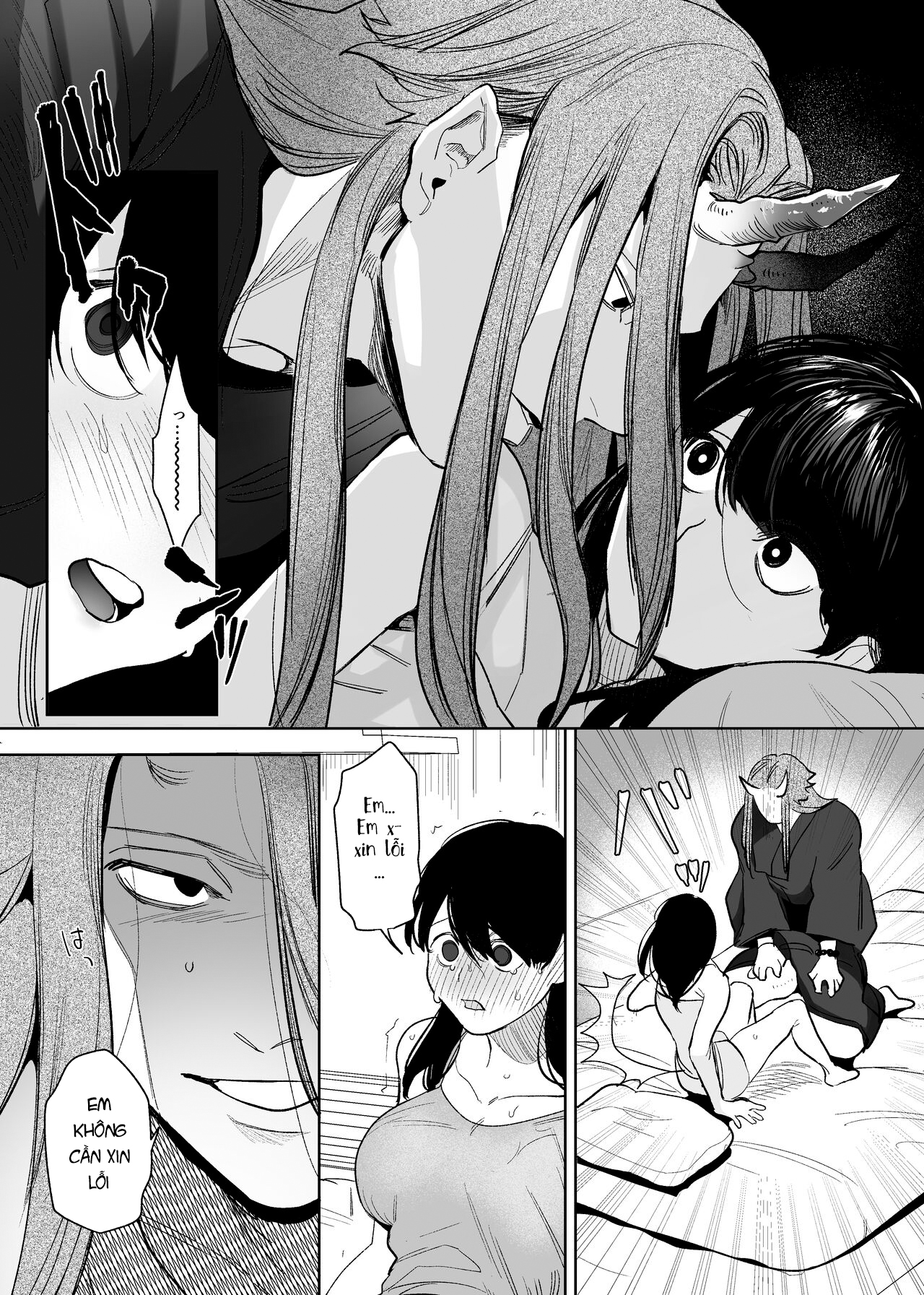 Đọc truyện hentai Hậu duệ ma thần và trinh nữ hiến thân - Chap 2