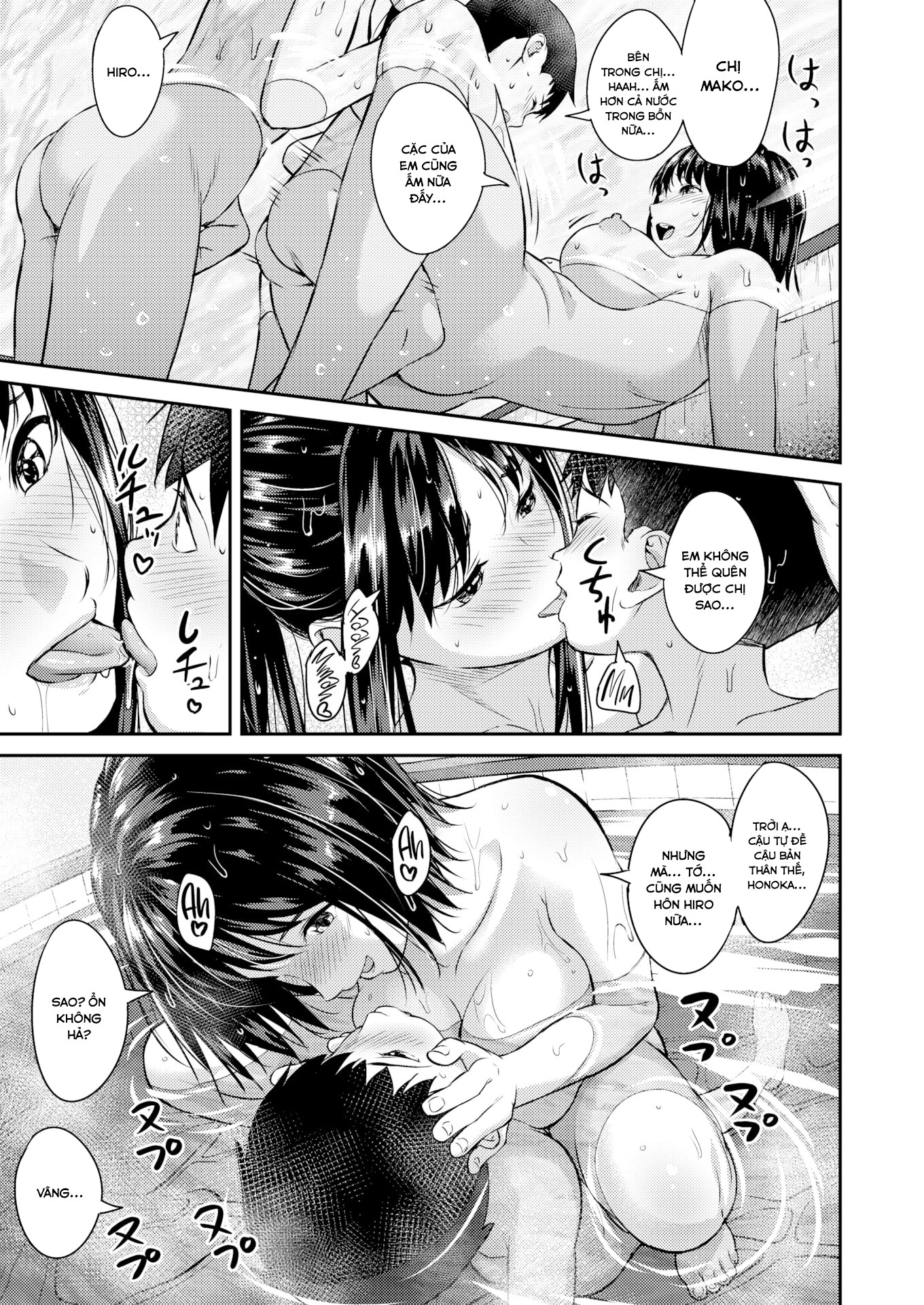 Đọc truyện hentai Tắm cùng các chị - Oneshot