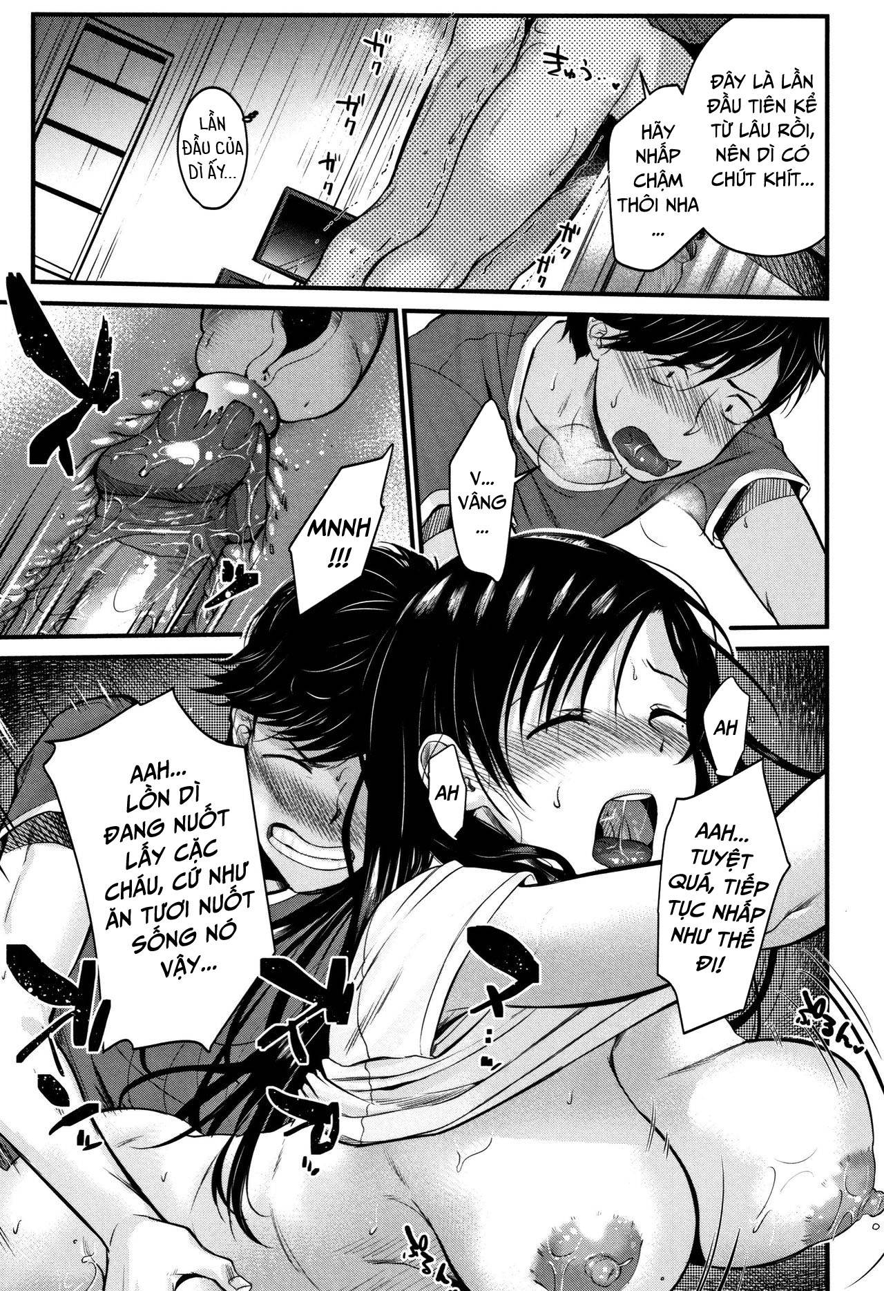 Đọc truyện hentai Kyonyuu Mama no Onayami Kaiketsu Saku!? - Oneshot