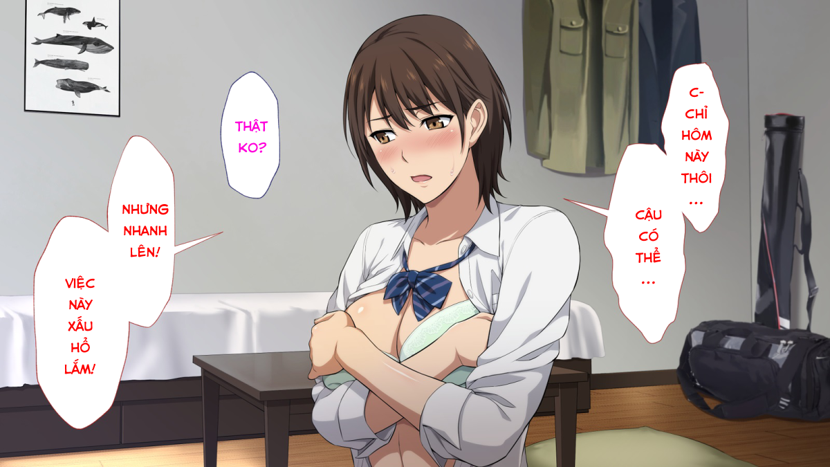 Đọc truyện hentai Netorareta JoshiMane ~Migite no Daida wa Ace no Kanojo~ - Chap 3